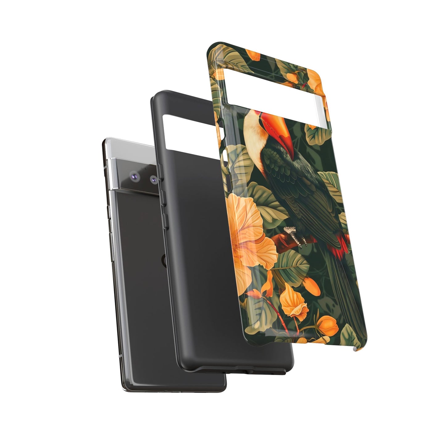 Tropical Toucan Phone Case, Exotic Bird Cover, Nature Lover Gift, Eco-Friendly Design, Customizable Tech Accessory