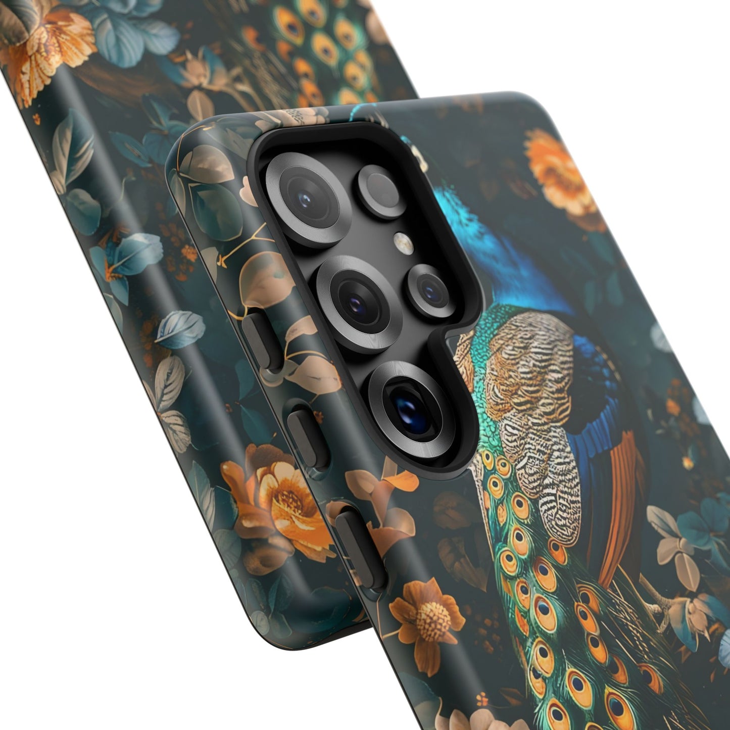 Peacock Phone Case - Elegant Floral Design, Tough Case for Protection, Unique Gift for Nature Lovers, Stylish Accessory, Eco-Friendly