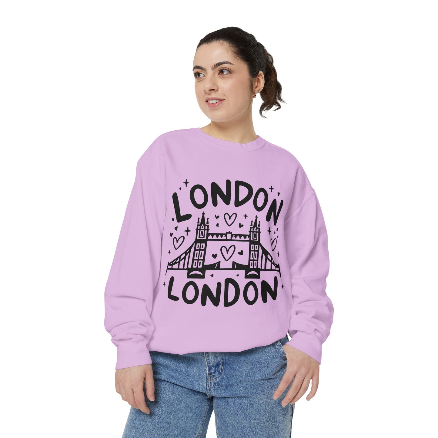 Unisex Garment-Dyed Sweatshirt - Relaxing London