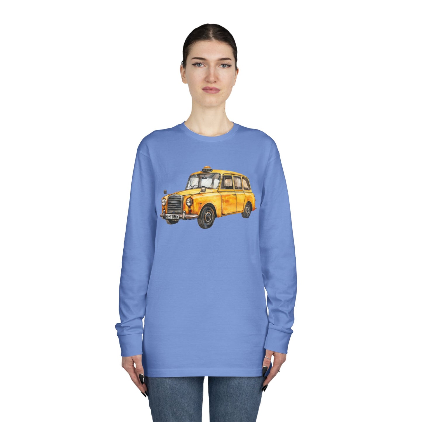 Long Sleeve Crewneck Tee - British Vintage Car