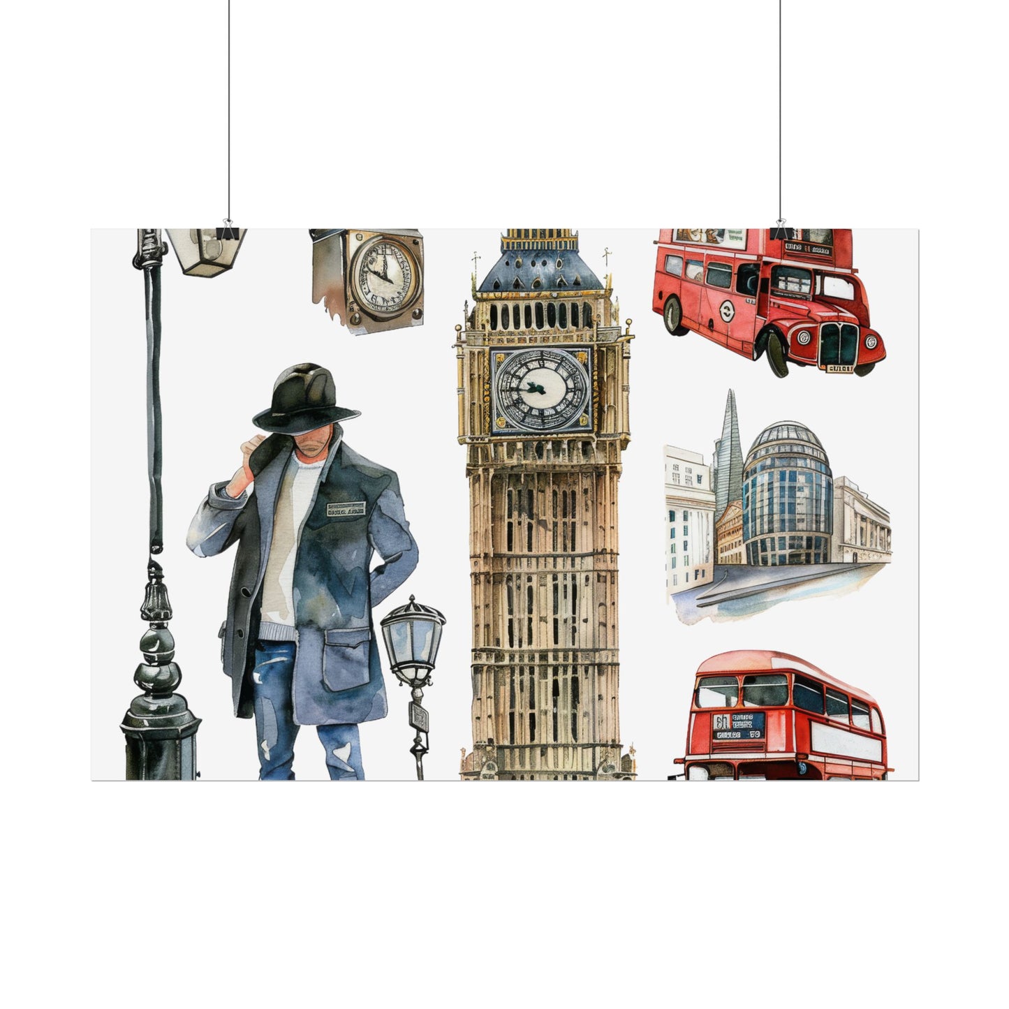 London themed Rolled Posters