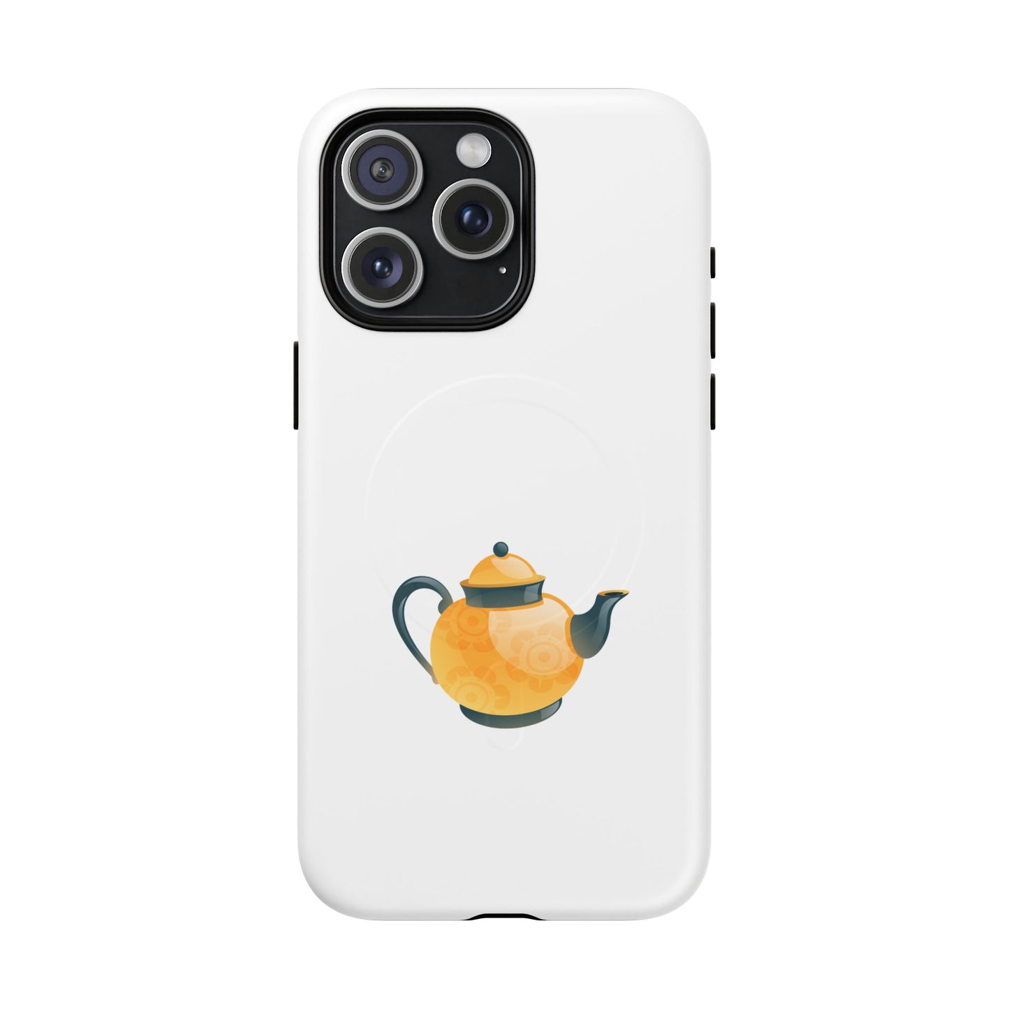 Chic Teapot Magnetic Phone Case, Tough Magnetic Cases, Phone Accessory, Gift for Tea Lovers, Unique Phone Case, Stylish Mobile Cover