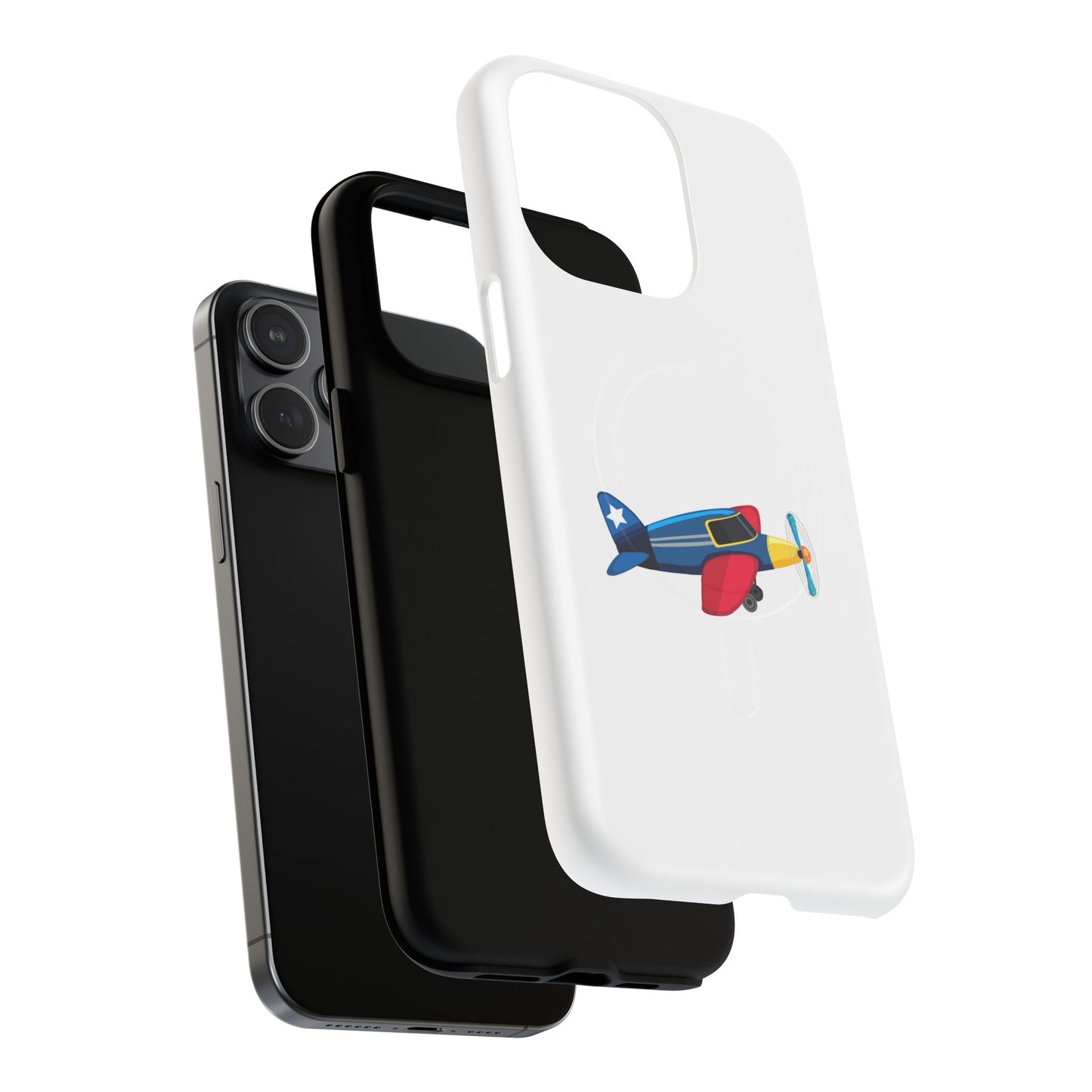 Airplane Tough Magnetic Phone Case, Cute Phone Cover, Gifts for Travelers, Kids and Adults, Aviation Themed, Durable Phone Case