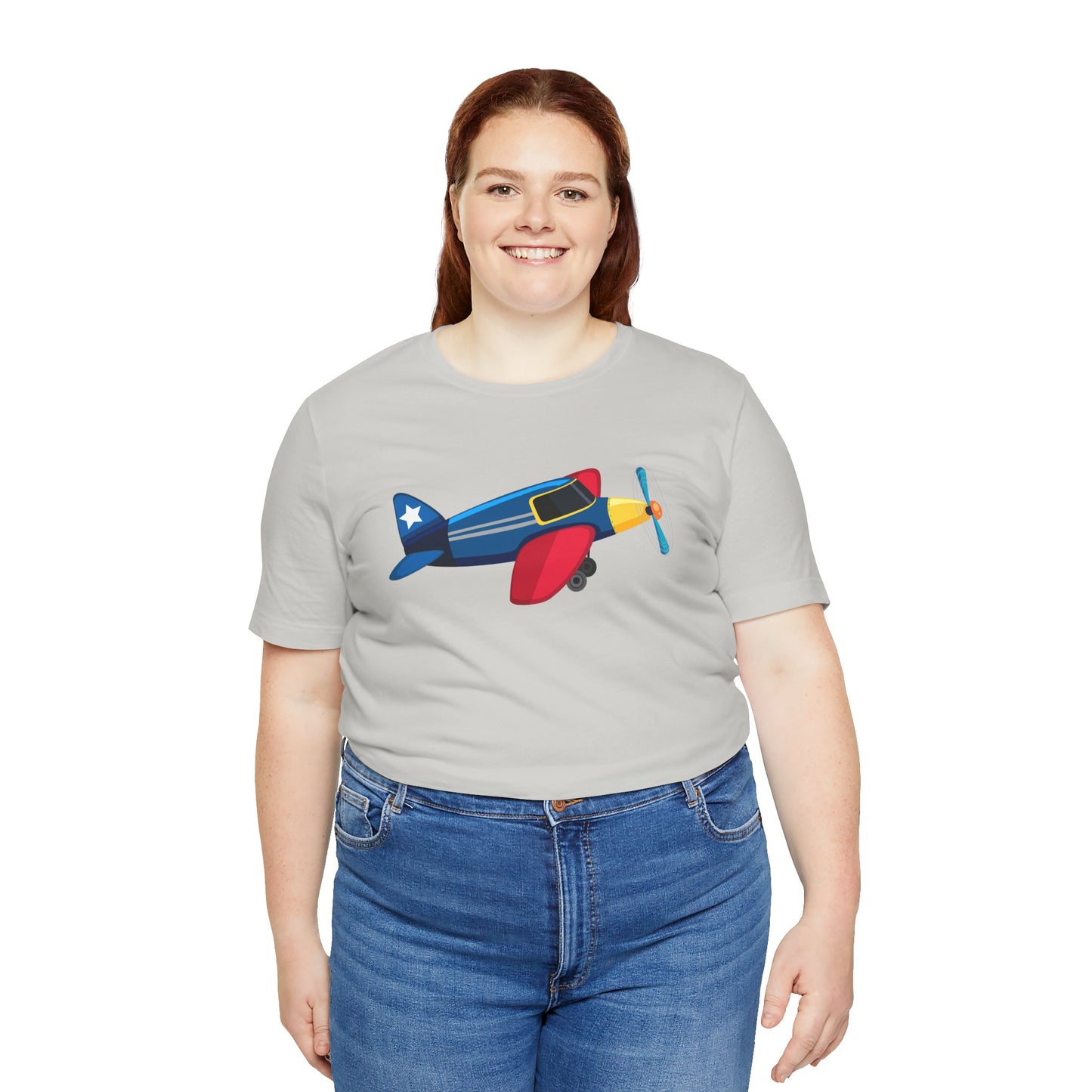 Unisex Jersey Short Sleeve Tee - Vintage Airplane Illustration - Retro Aviation Design