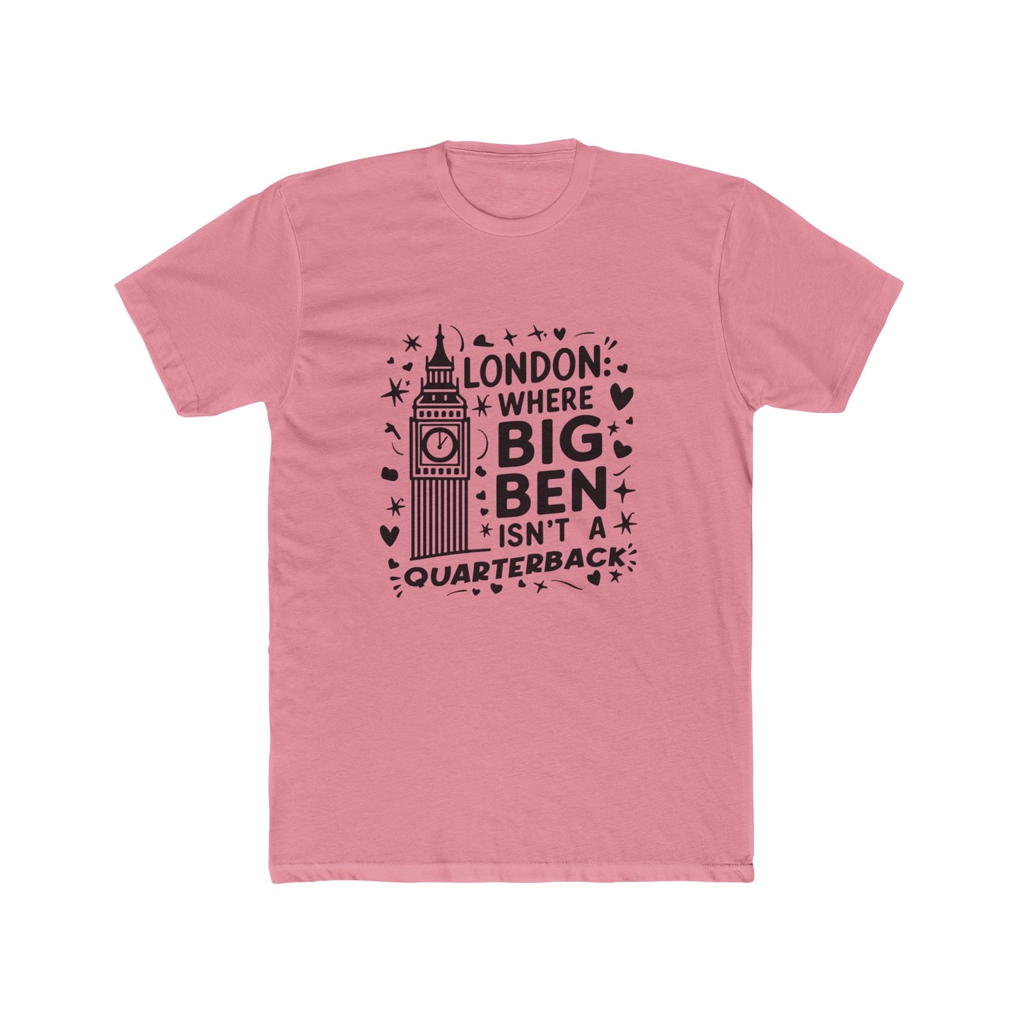 London's Big Ben Trendy Unisex Cotton Crew Tee