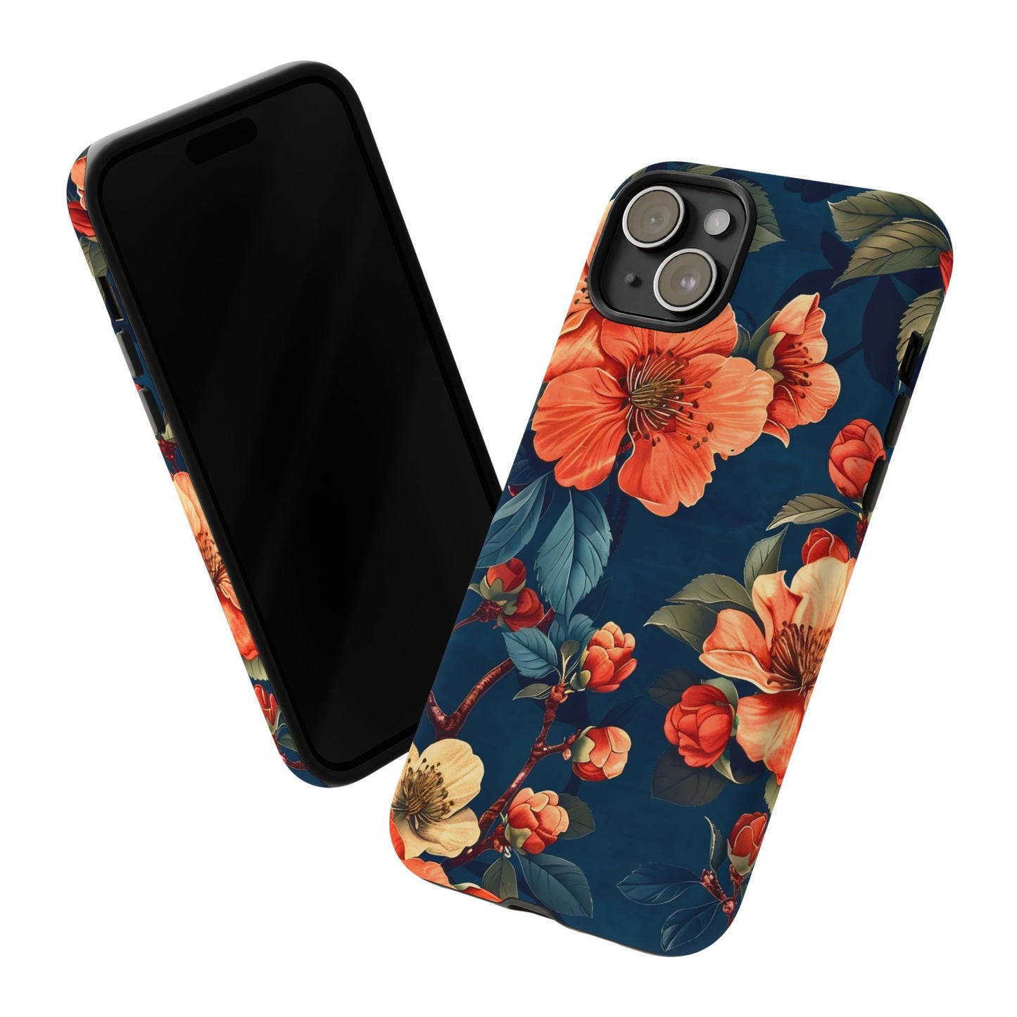 Floral iPhone Case, Tough Cases, Flower Phone Protector, Floral Design, Spring Gift, Phone Cover