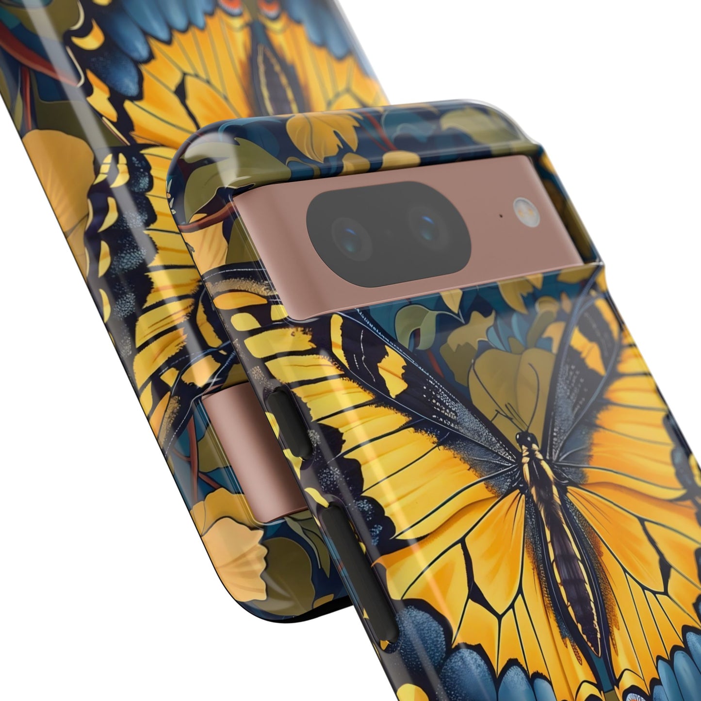 Colorful Butterfly Phone Case, Floral Design, Tough Cases, Protective Cover, Gifts for Nature Lovers, Birthday Present