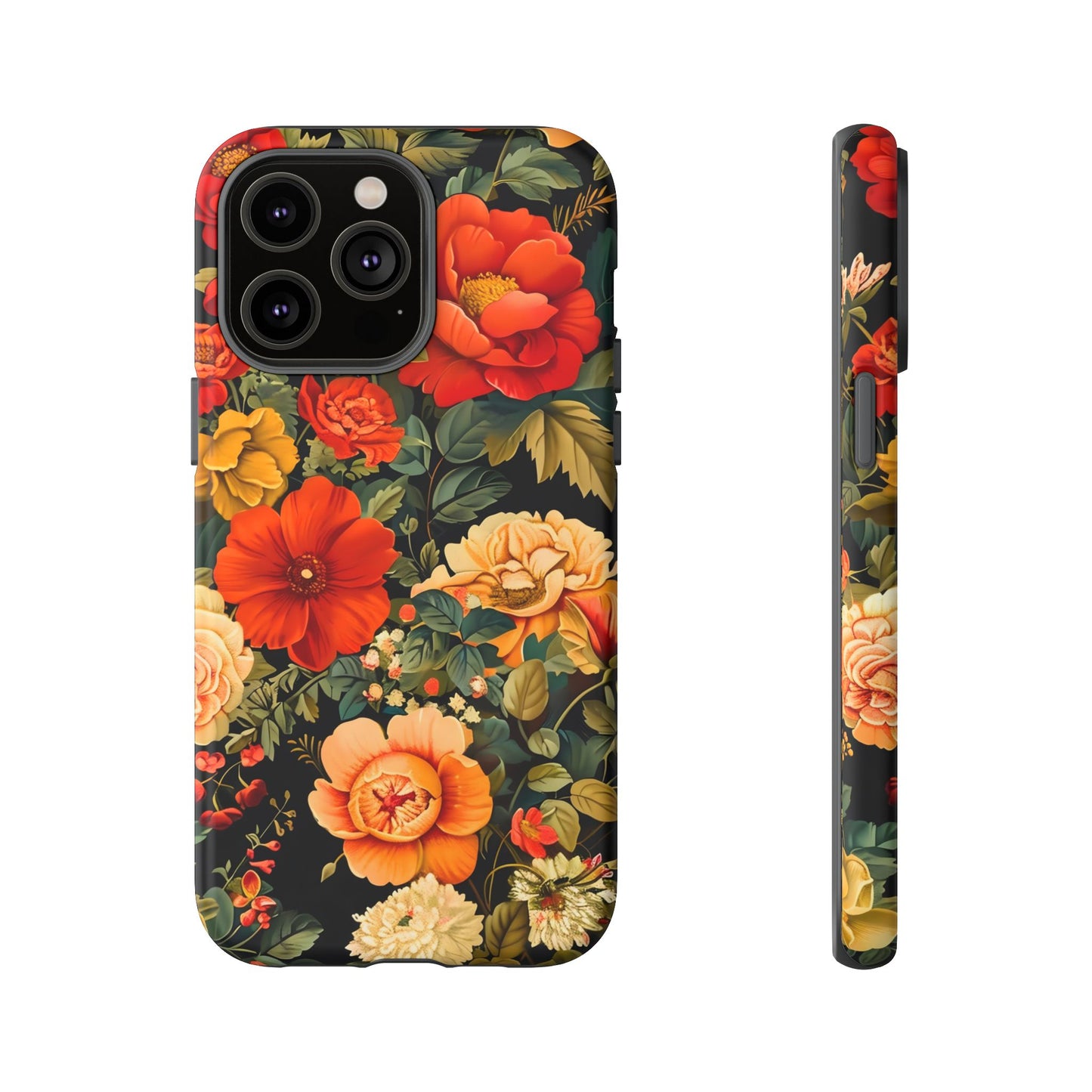 Floral Phone Case, Tough Cases, Decorative Tech Accessories, Gift for Her, Nature Lover Gift, Boho Style Case, Spring Floral Cover