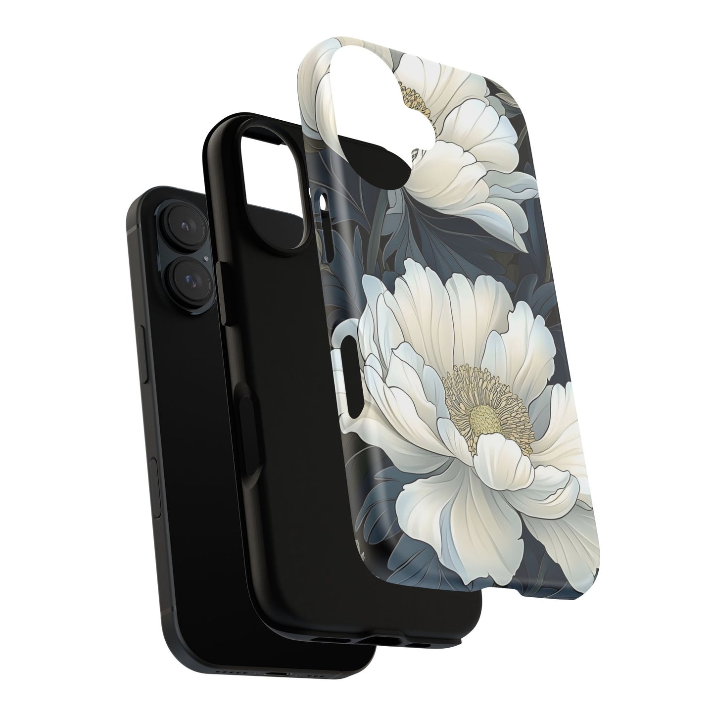 Elegant Floral Phone Case, Floral iPhone Cover, Flower Art Phone Case, Eco-Friendly Mobile Protection, Tough & Stylish Phone Case