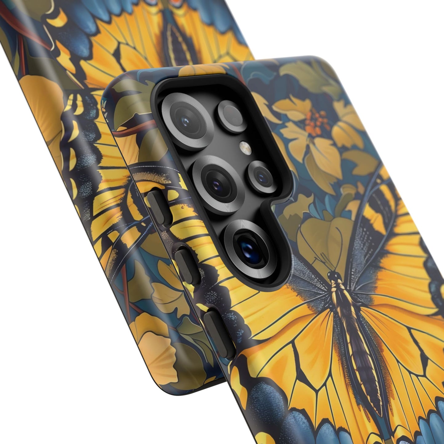 Colorful Butterfly Phone Case, Floral Design, Tough Cases, Protective Cover, Gifts for Nature Lovers, Birthday Present
