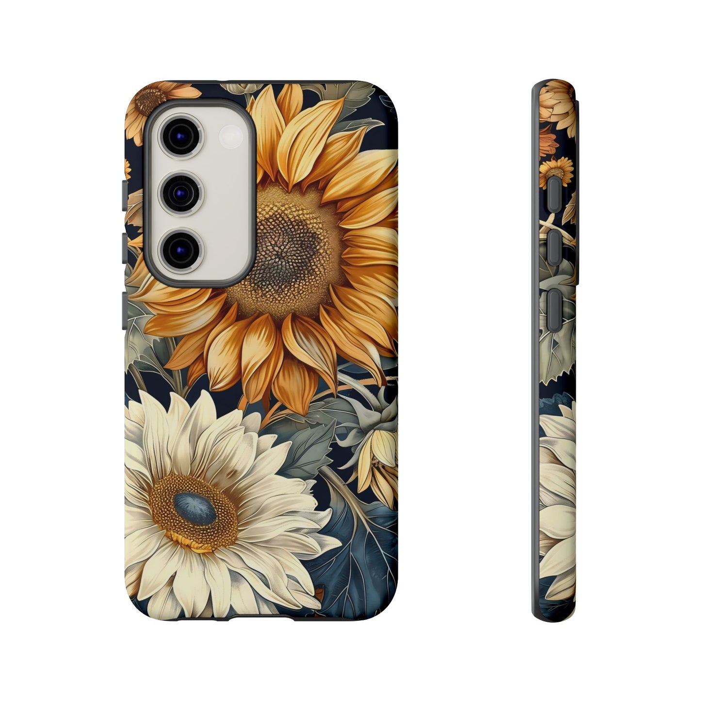Sunflower Phone Case, Floral Tough Phone Cover, Gift for Nature Lovers, Phone Accessories, Sunflower Gifts