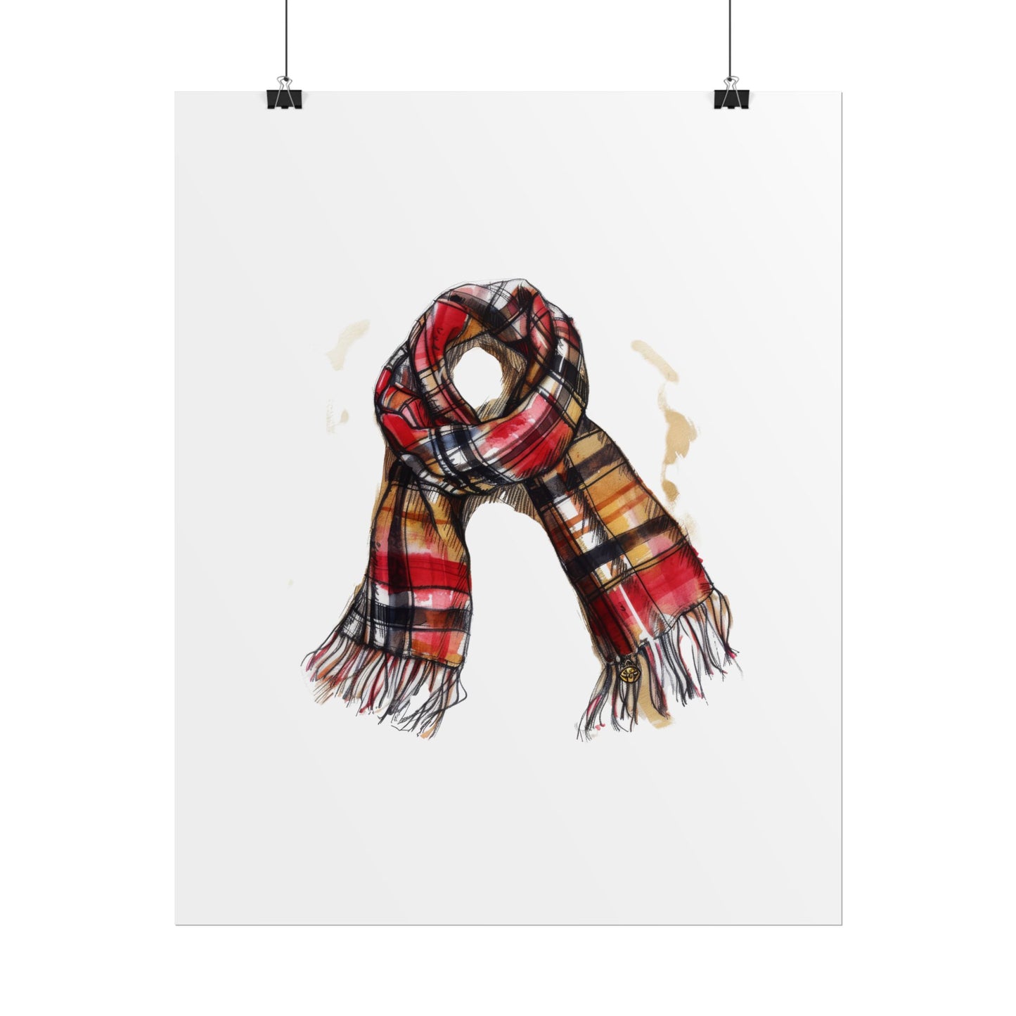 Cozy Scarf Wall Art - Fall Decor for Home, Rustic Style, Gift for Her, Cozy Vibes, Autumn Aesthetic