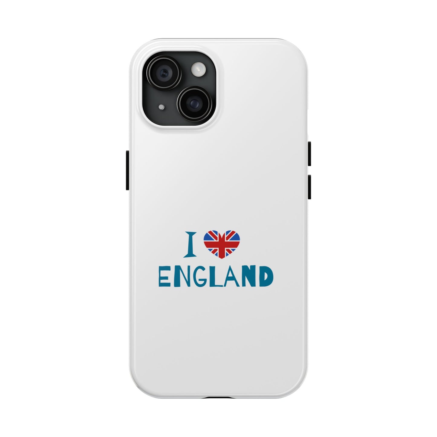 I Love England Tough Phone Cases | Travel Gifts, British Pride Accessories, Unique Phone Covers, Cute Holiday Gift, England Souvenirs