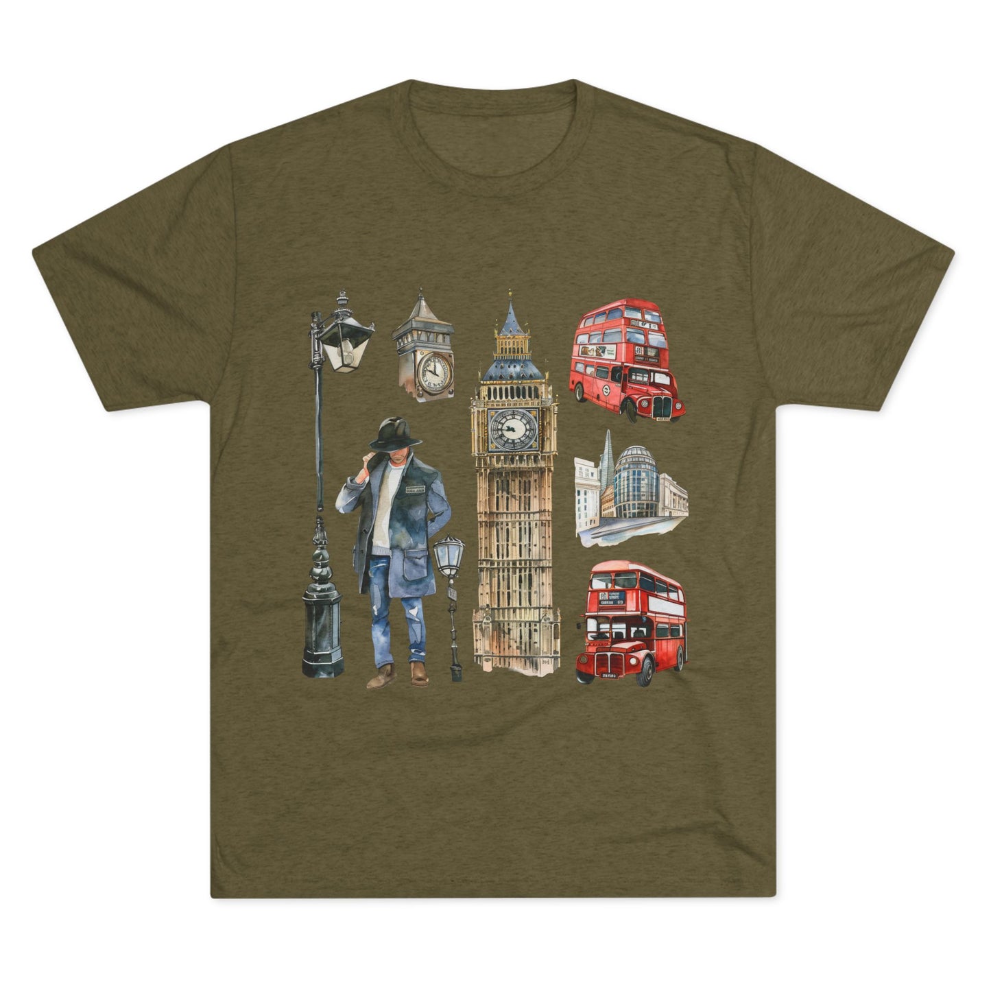 Vintage England Iconic Unisex Tri-Blend Crew Tee