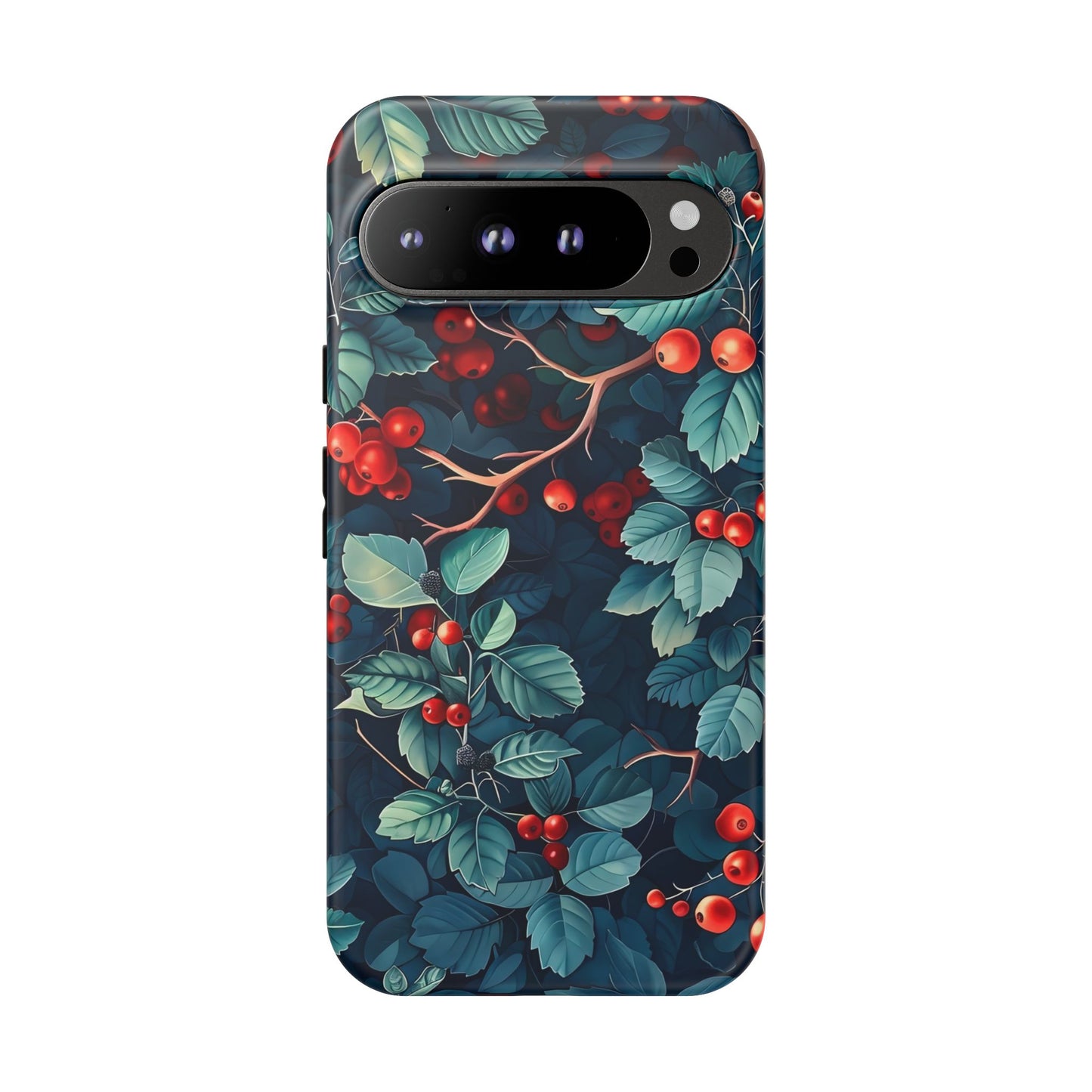 Berry Blossom Phone Case - Nature Lover's Gift, Floral Design, Cute Accessory for Spring, Unique Tech Cover, Perfect for Holidays