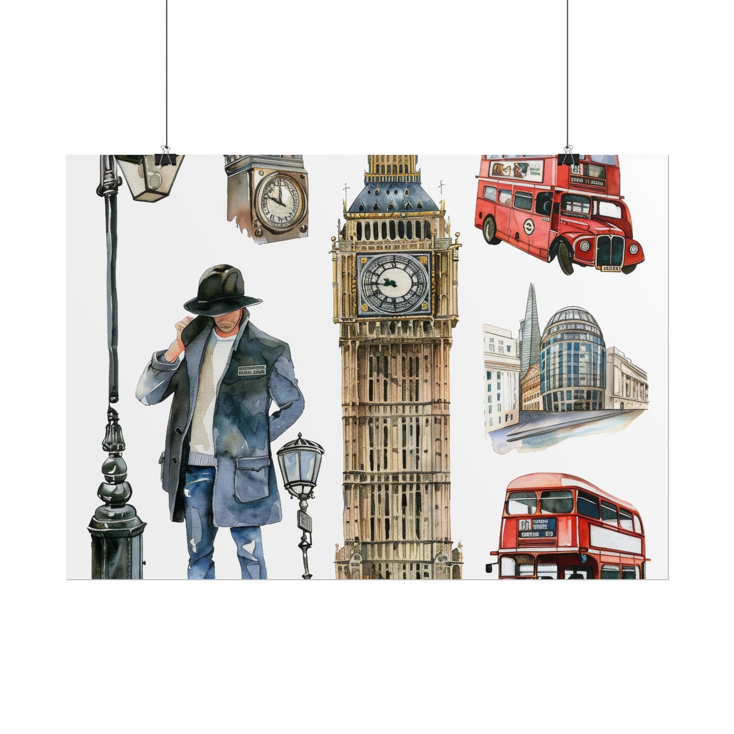 London themed Rolled Posters