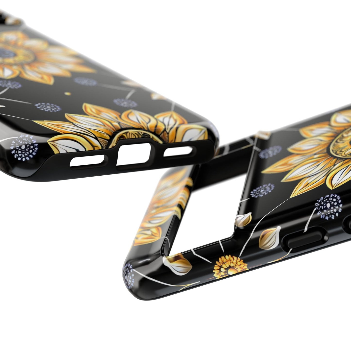 Floral Phone Case with Mandala Design, Tough Cases for iPhone & Samsung, Boho Style, Gift for Her, Unique Accessories
