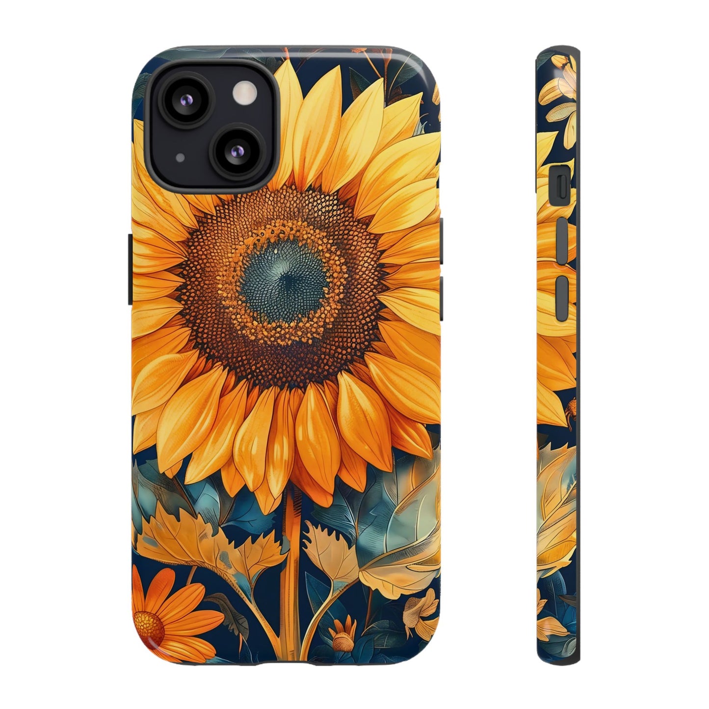Sunflower Phone Case - Floral Design for Nature Lovers, Cute Spring Accessory, Gift for Her, Eco-Friendly Cover