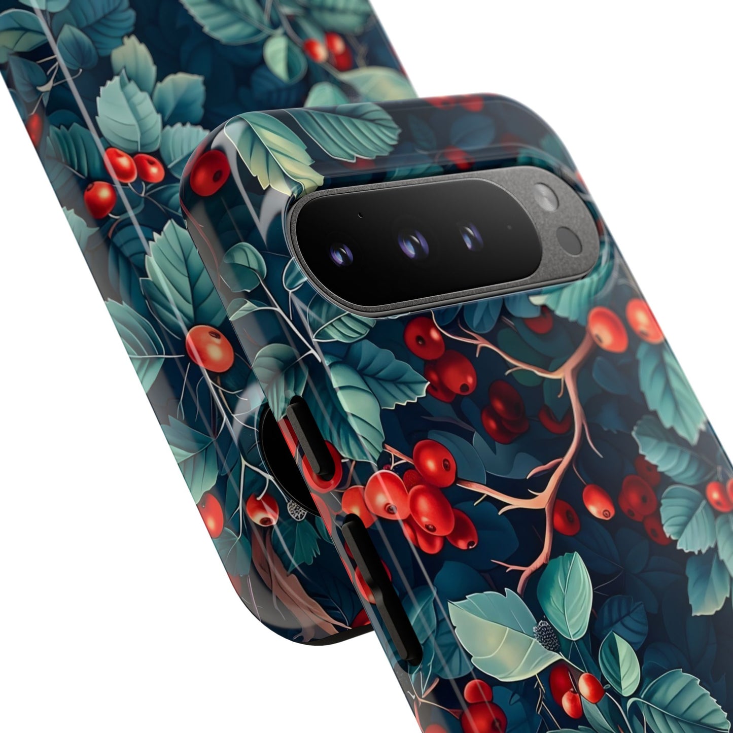 Berry Blossom Phone Case - Nature Lover's Gift, Floral Design, Cute Accessory for Spring, Unique Tech Cover, Perfect for Holidays