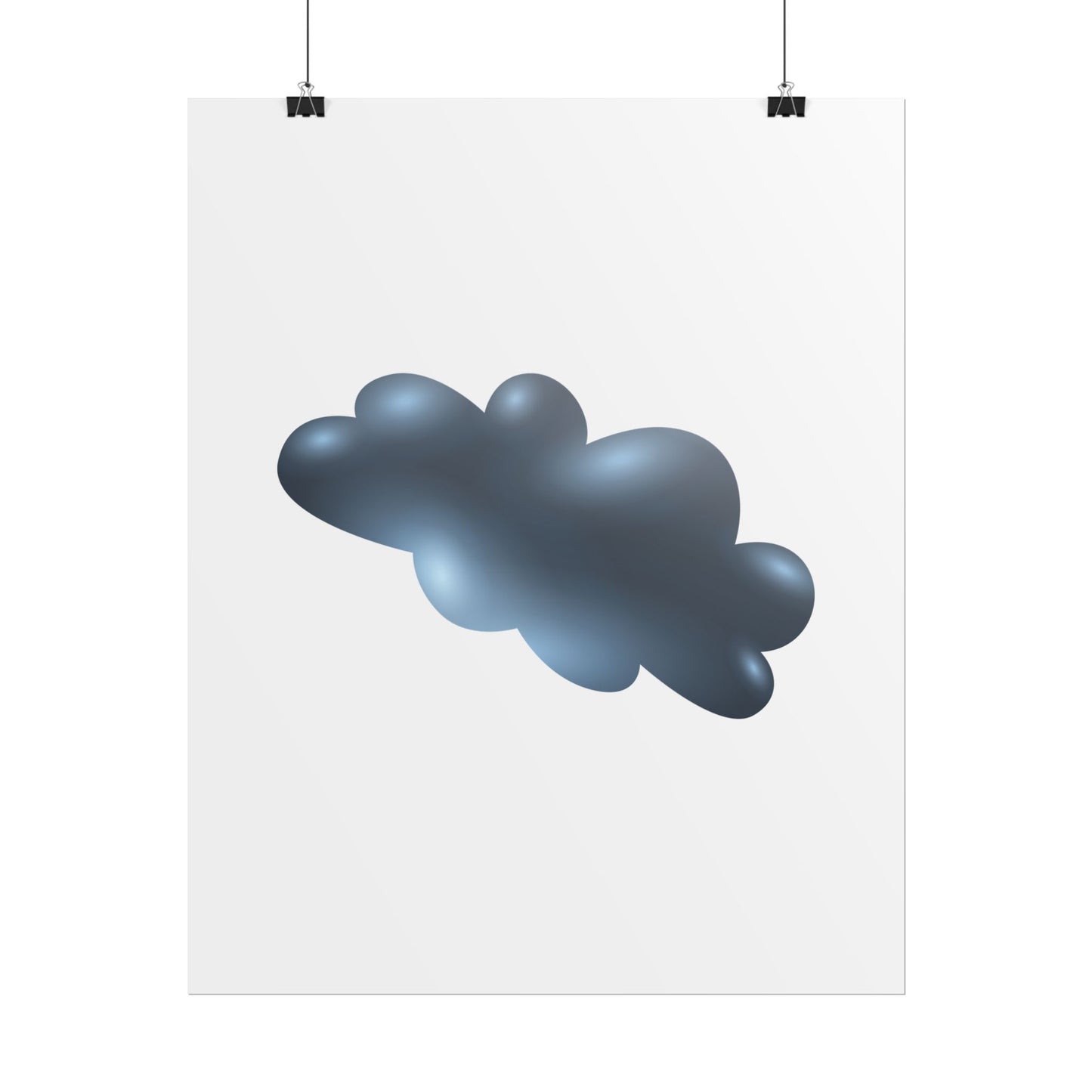 Cloud Art Print, Modern Decor, Minimalist Wall Art, Home Office Decor, Unique Gift, Aesthetic Poster