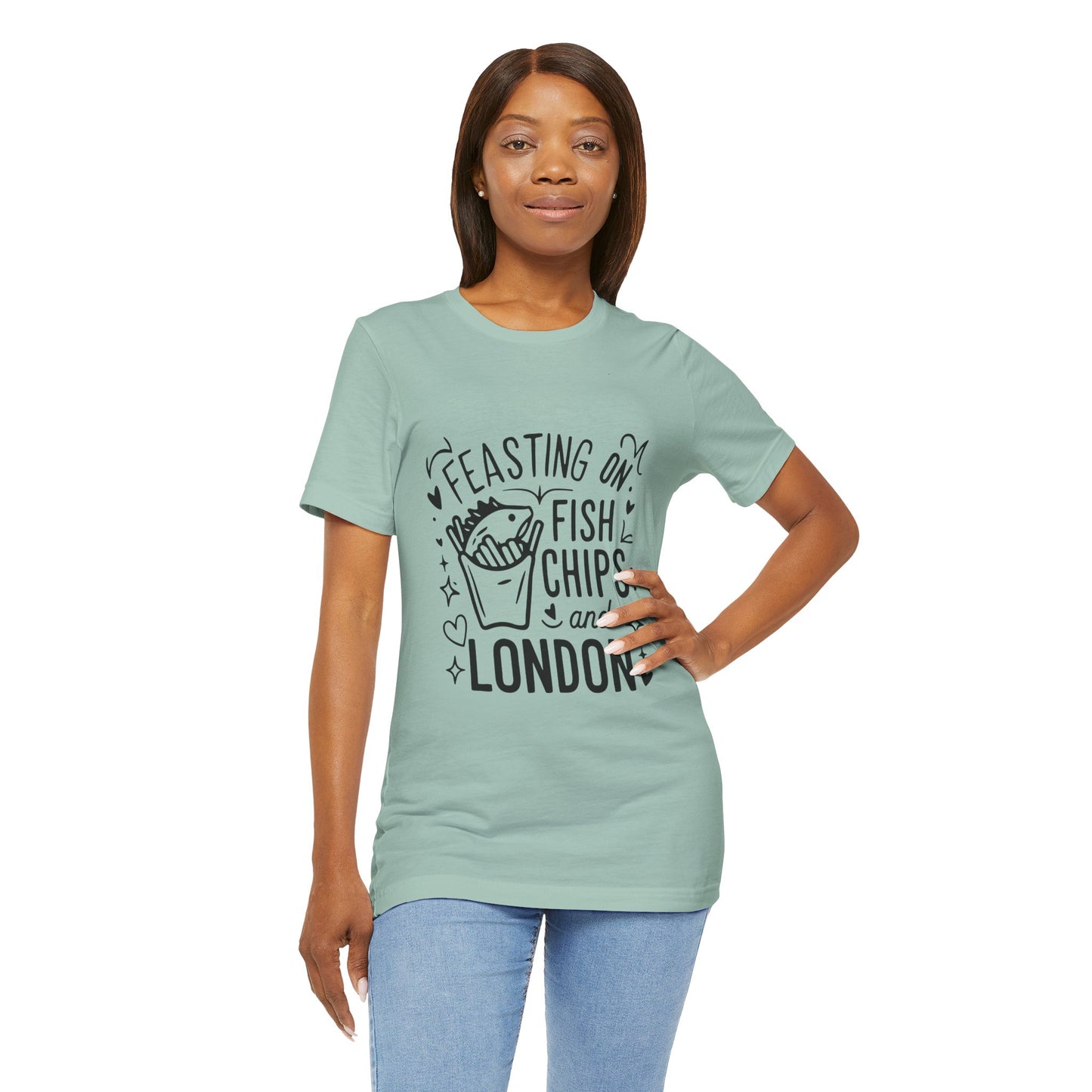 Unisex Jersey Short Sleeve Tee - Fsih Chips and London