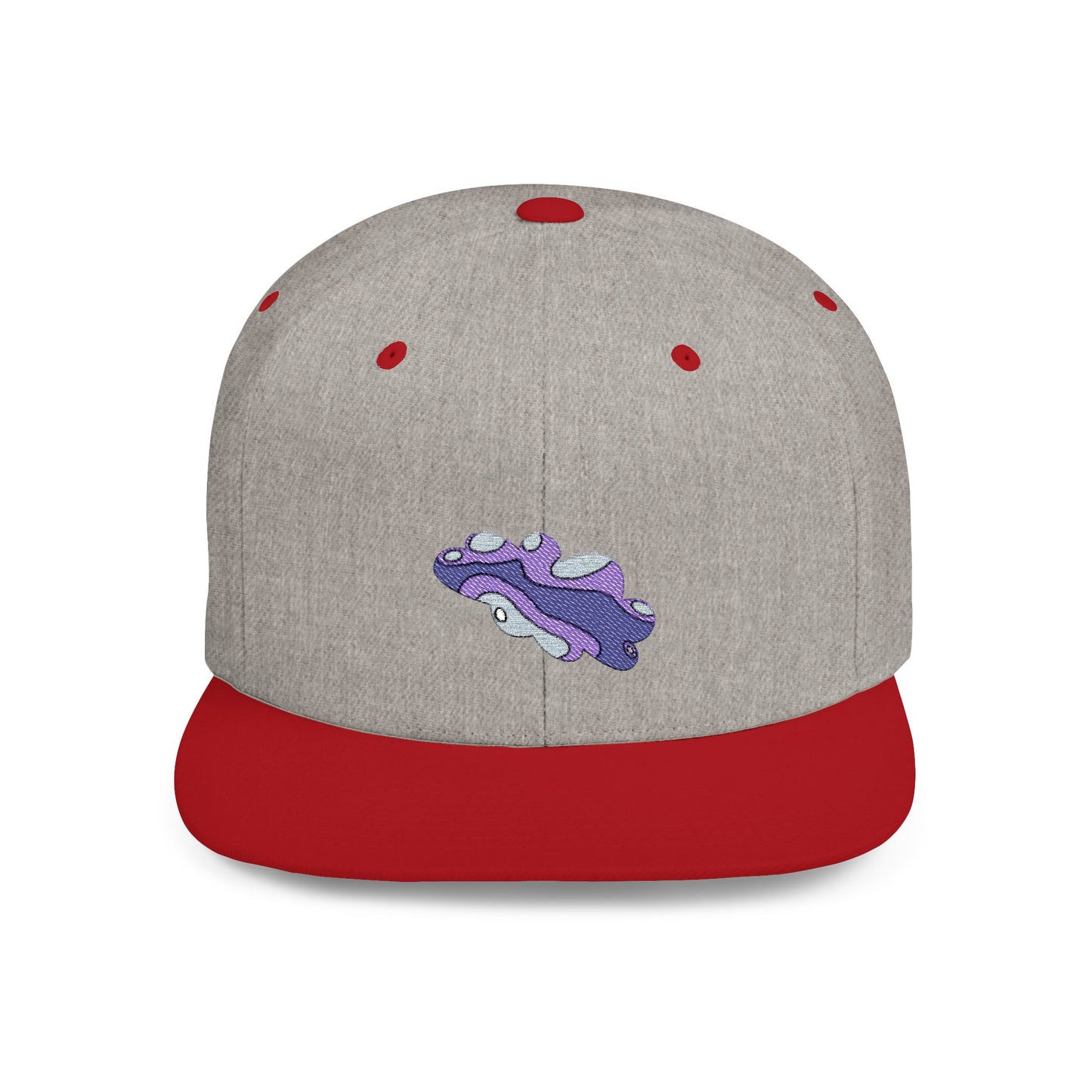 Sparkling Purple Flat Bill Snapback Hat, Trendy Streetwear Cap, Gift for Fashion Lovers, Festival Hat, Summer Accessory, Unisex Style