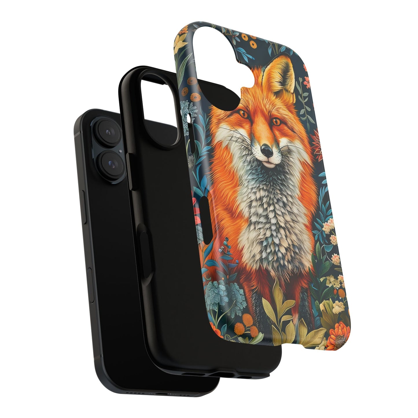 Vibrant Fox Phone Case, Tough Phone Cover, Unique Wildlife Accessory, Gift for Animal Lovers, Nature-Inspired Design