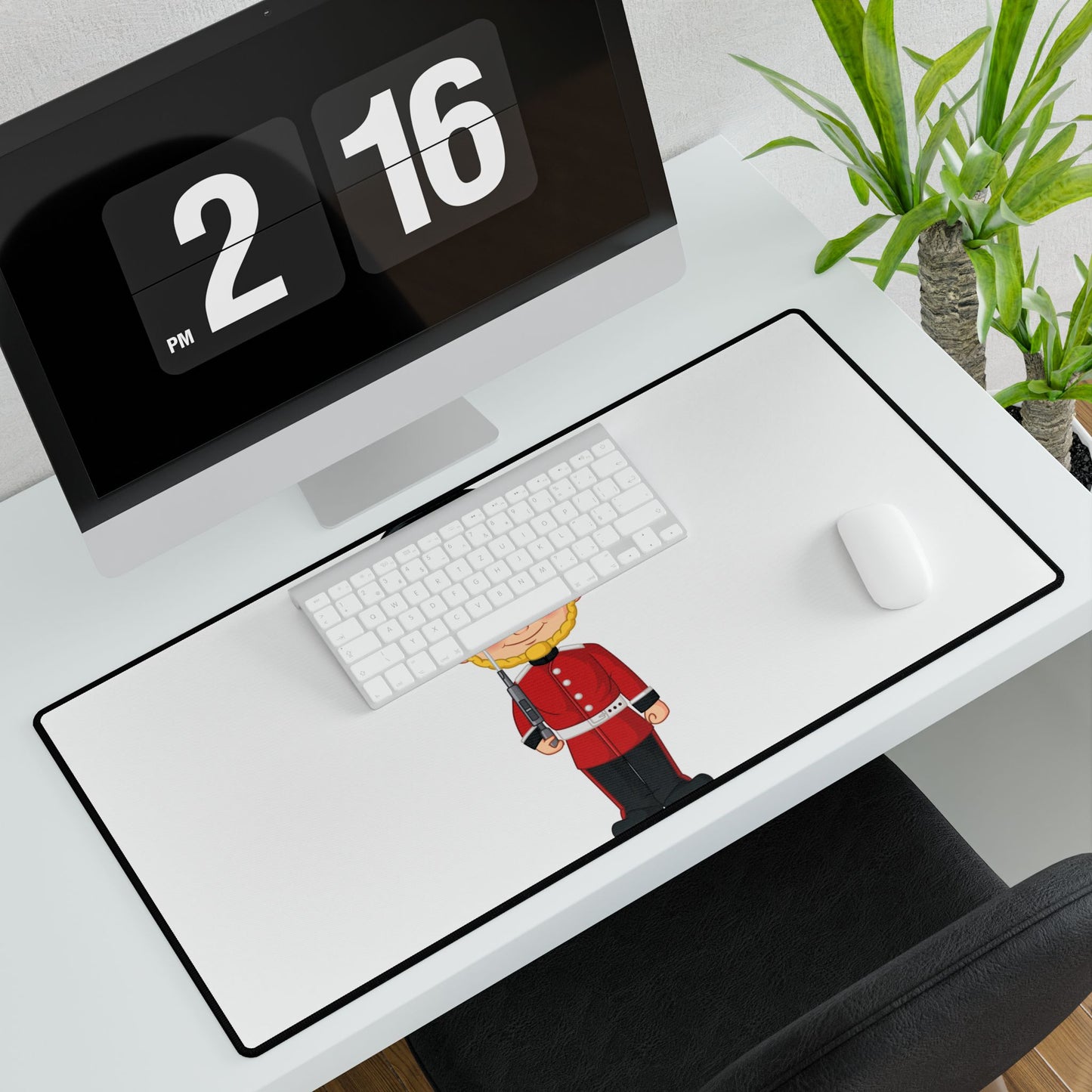 Cute Royal Guard Desk Mat, Kids Desk Accessory, Study Mat, Office Decor, Fun Gift for Children, Teacher Supplies, Playroom Decor