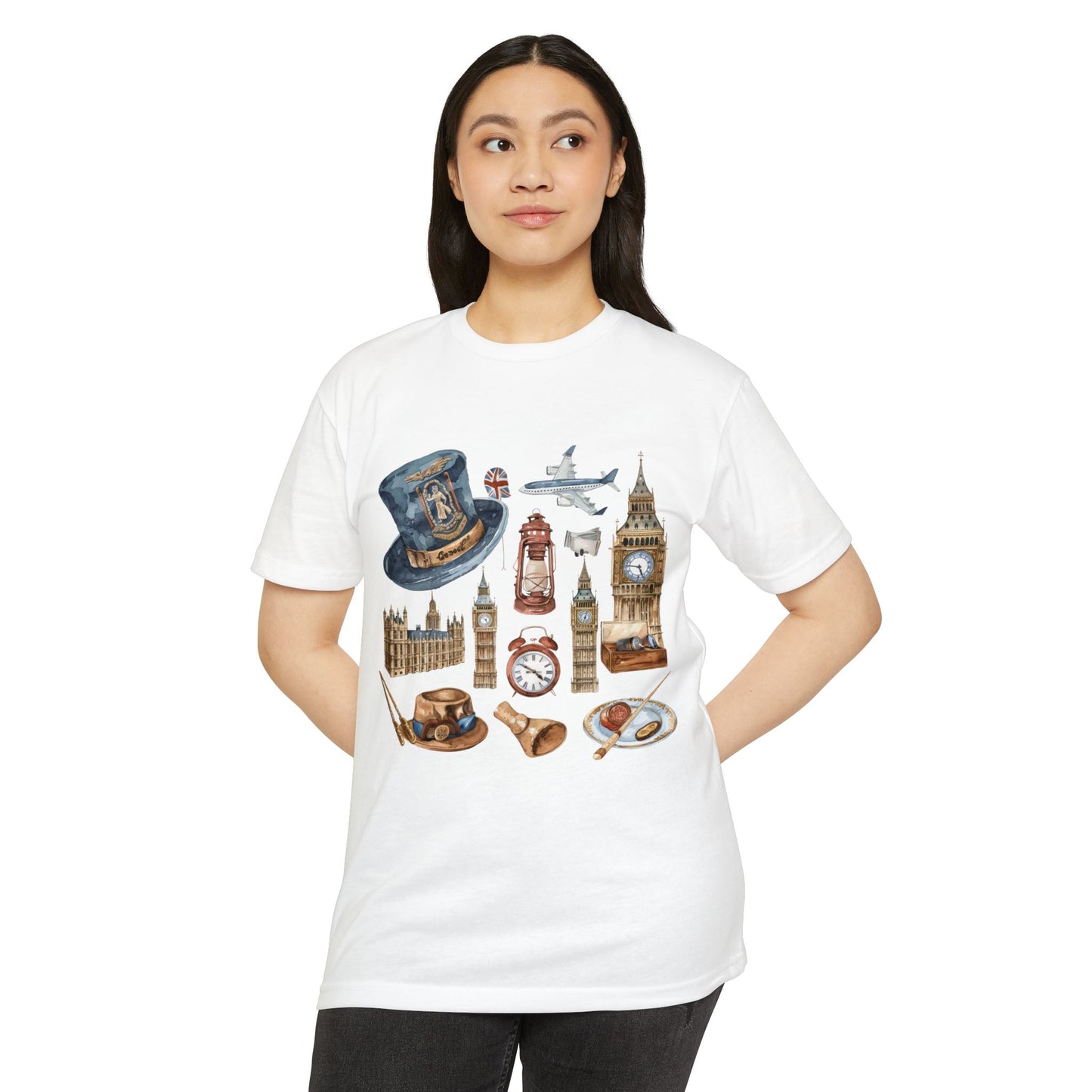 Unisex CVC Jersey T-shirt - From London to the Countryside - England’s Icons