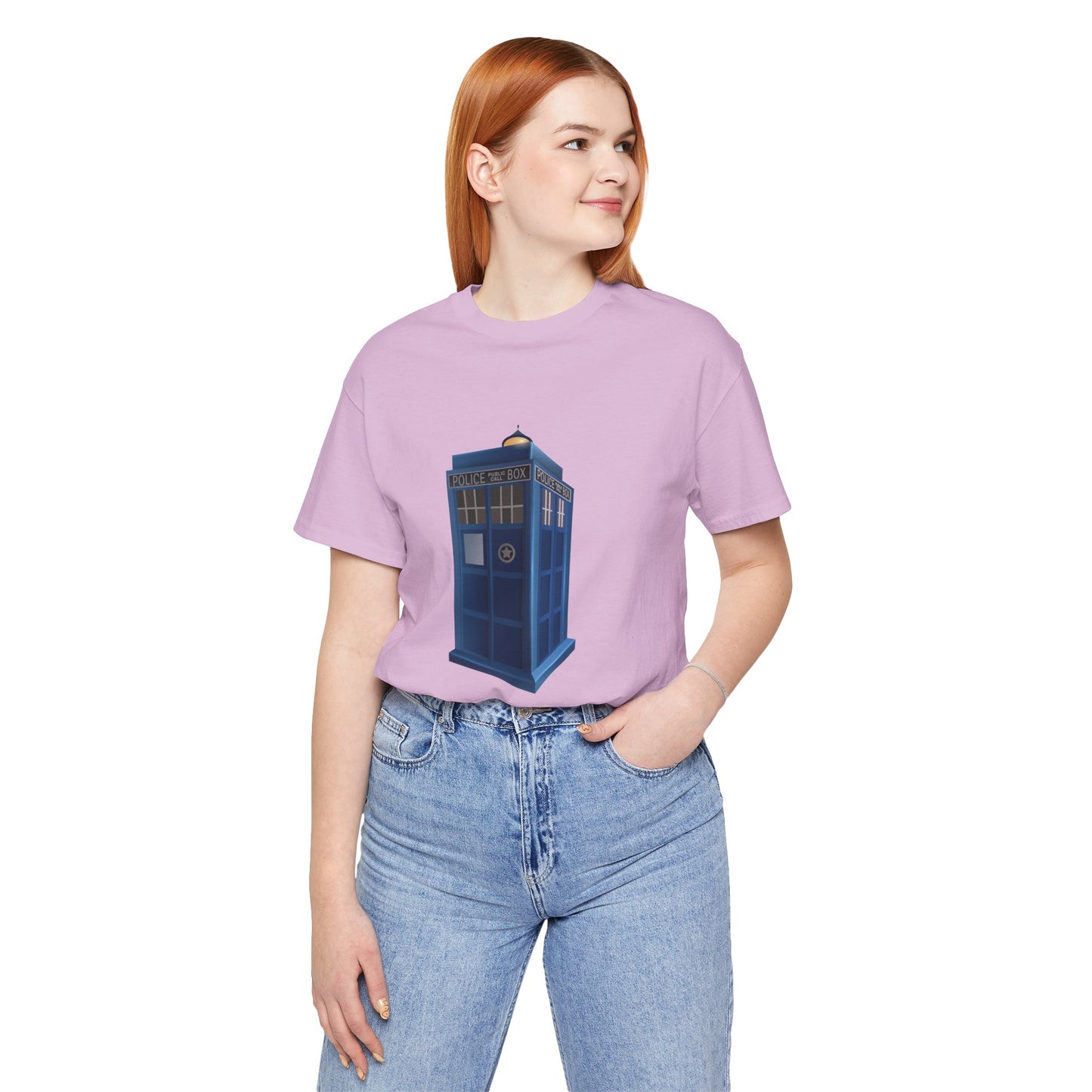 Unisex Jersey Short Sleeve Tee - British Police Public Call Box - Iconic TARDIS