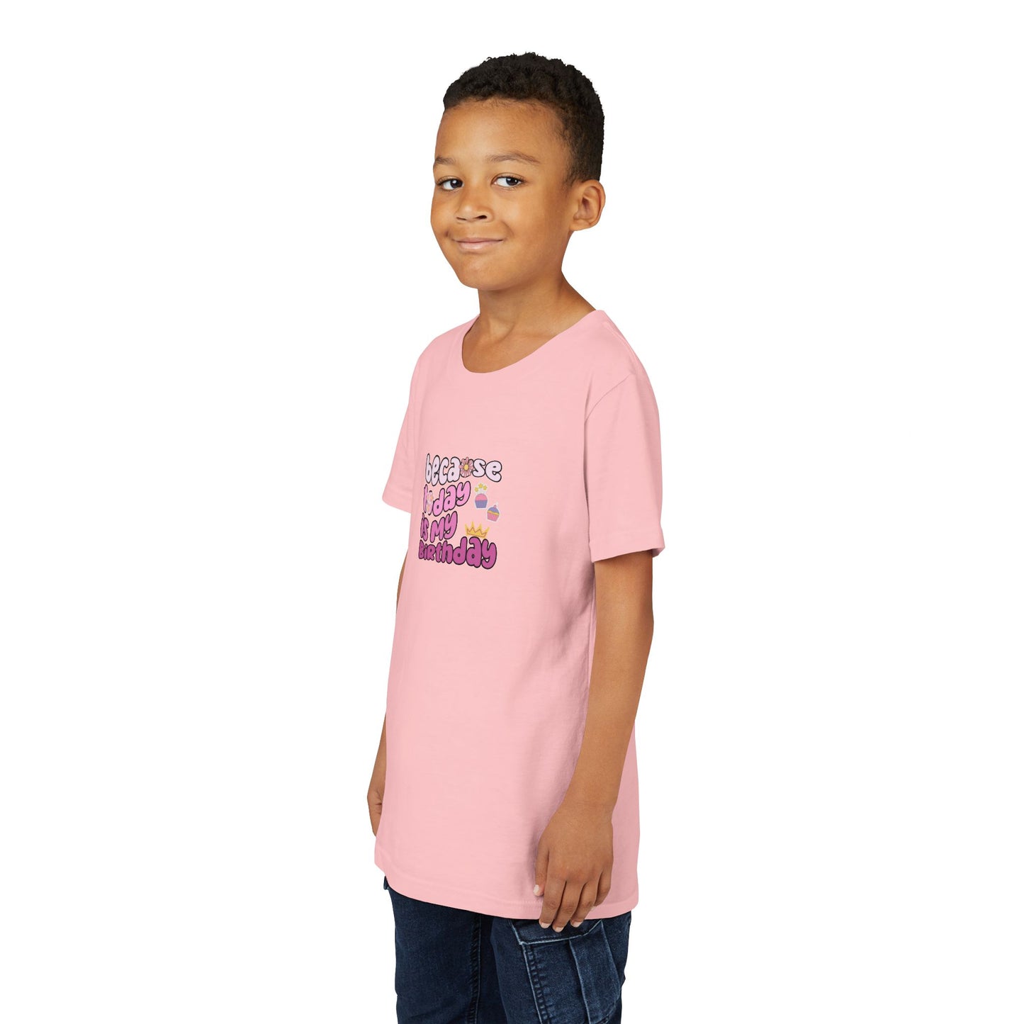 Youth Tee - Animal Print Birthday Girl Sublimation Design