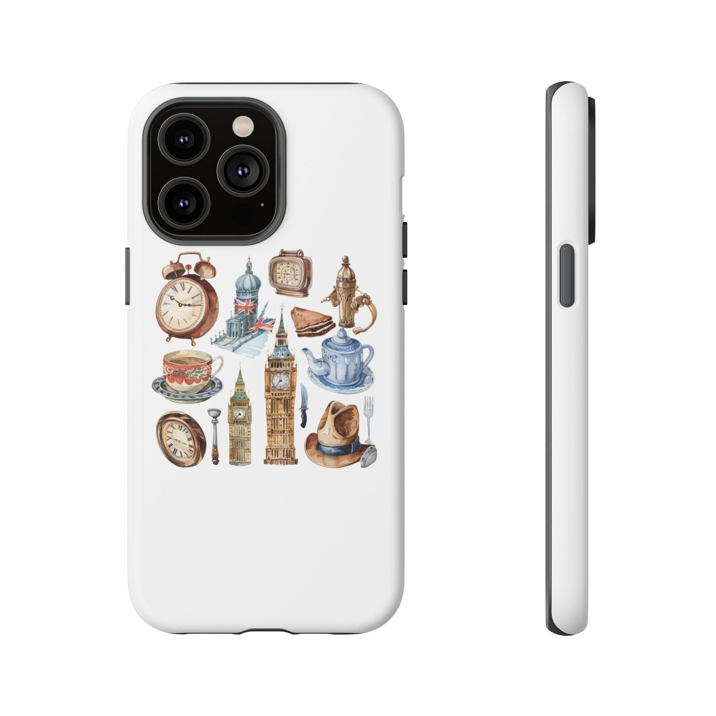 Vintage Illustrative Phone Case, Whimsical Tough Phone Cover, Gifts for Her, Unique Cell Phone Accessory