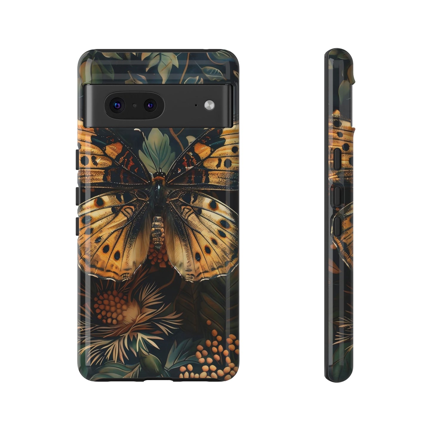 Butterfly Floral Phone Case, Tough Cases, Protective Cover, Unique Gift, Nature Lover, Art Print, Spring Decor