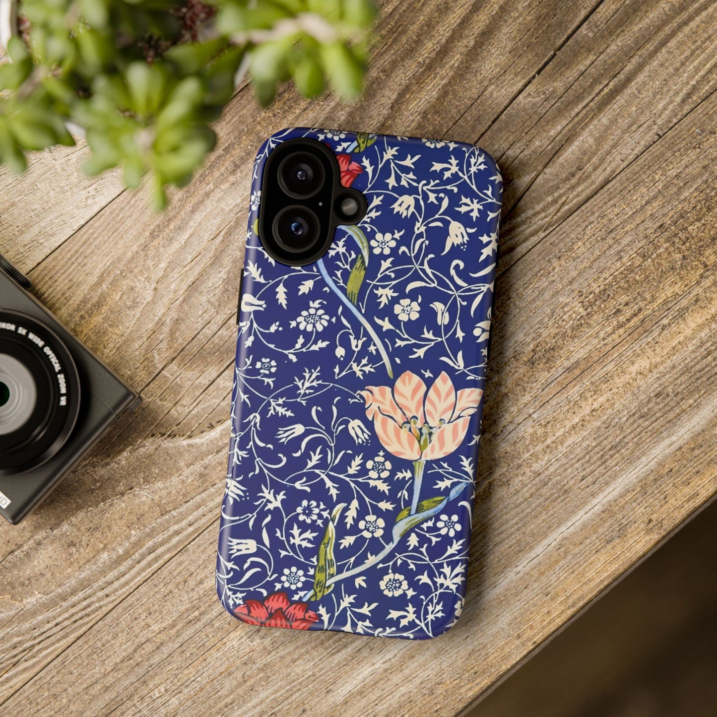 Floral Phone Case, Unique Tough Phone Cover, Gift for Her, Spring Decor, Durable Protective Case, Elegant Floral Design