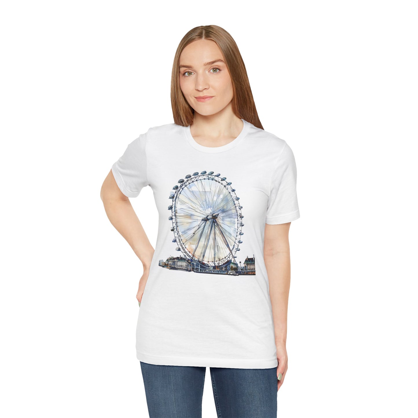 Unisex Jersey Short Sleeve Tee - Iconic London Eye Design