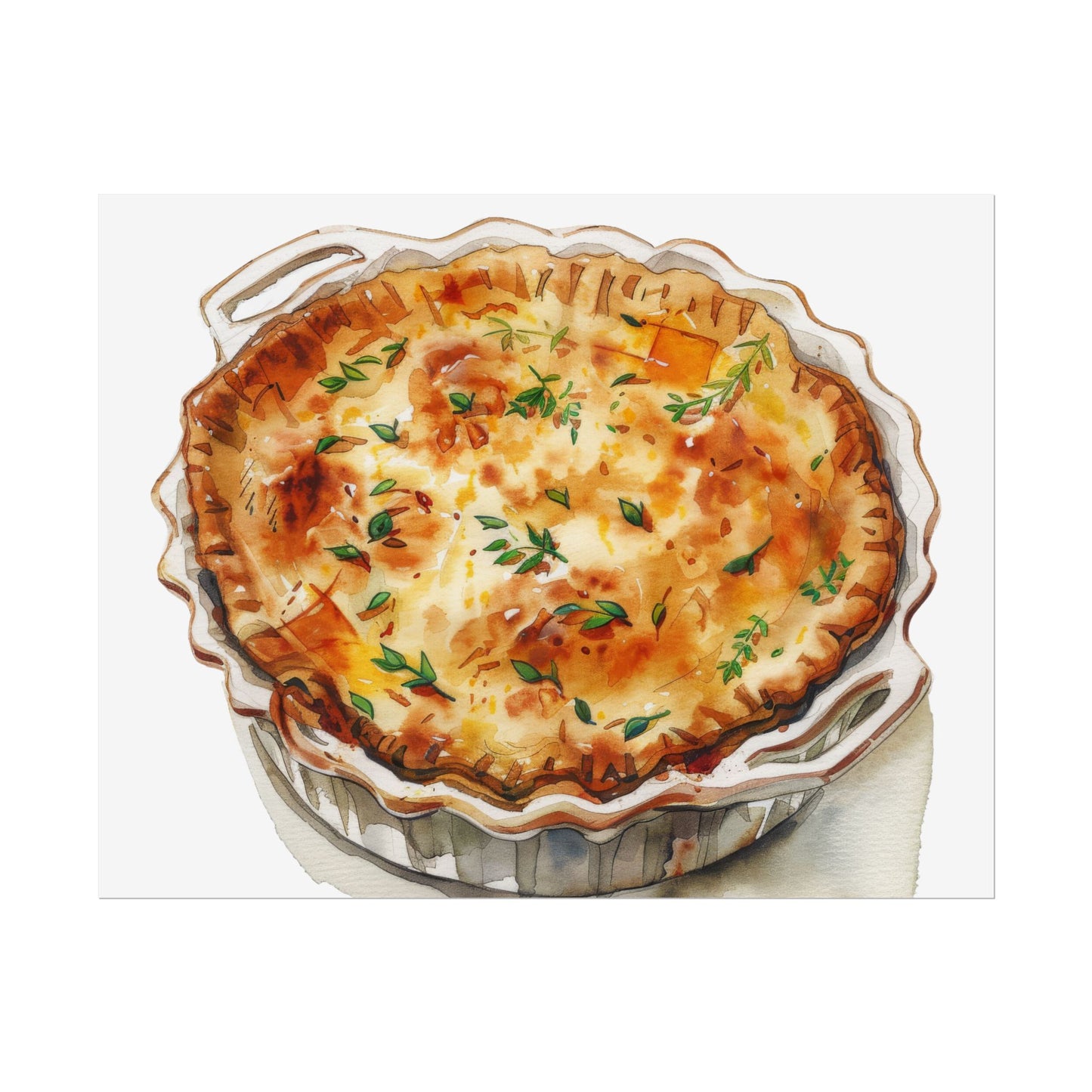 Delicious Quiche Rolled Posters for Kitchen Decor, Culinary Art, Foodie Wall Art, Gift for Chefs, Cooking Enthusiasts, Home Decor
