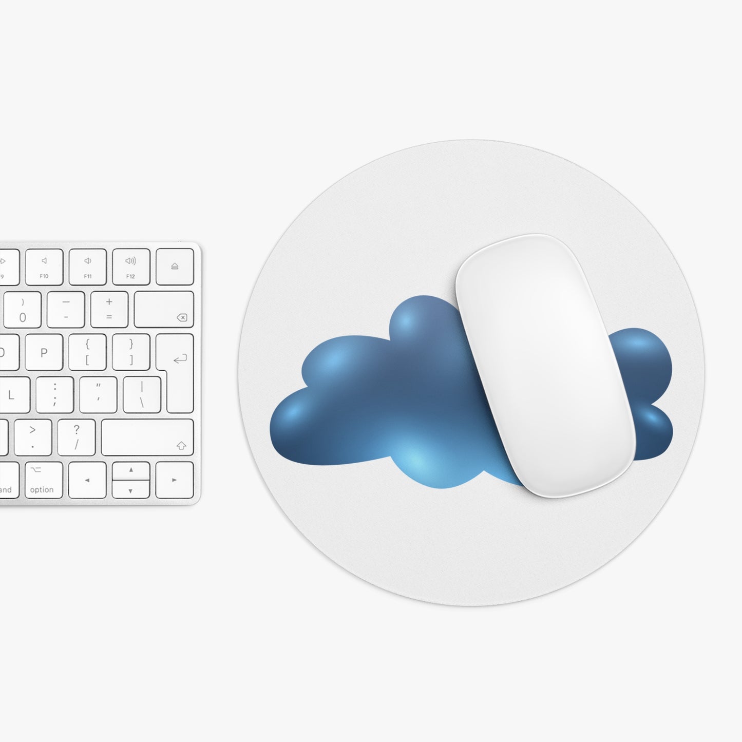 Cloudy Blue Mouse Pad, Office Desk Accessories, Cute Cloud Design, Gamer Gift, Work from Home Essentials, Birthday Present