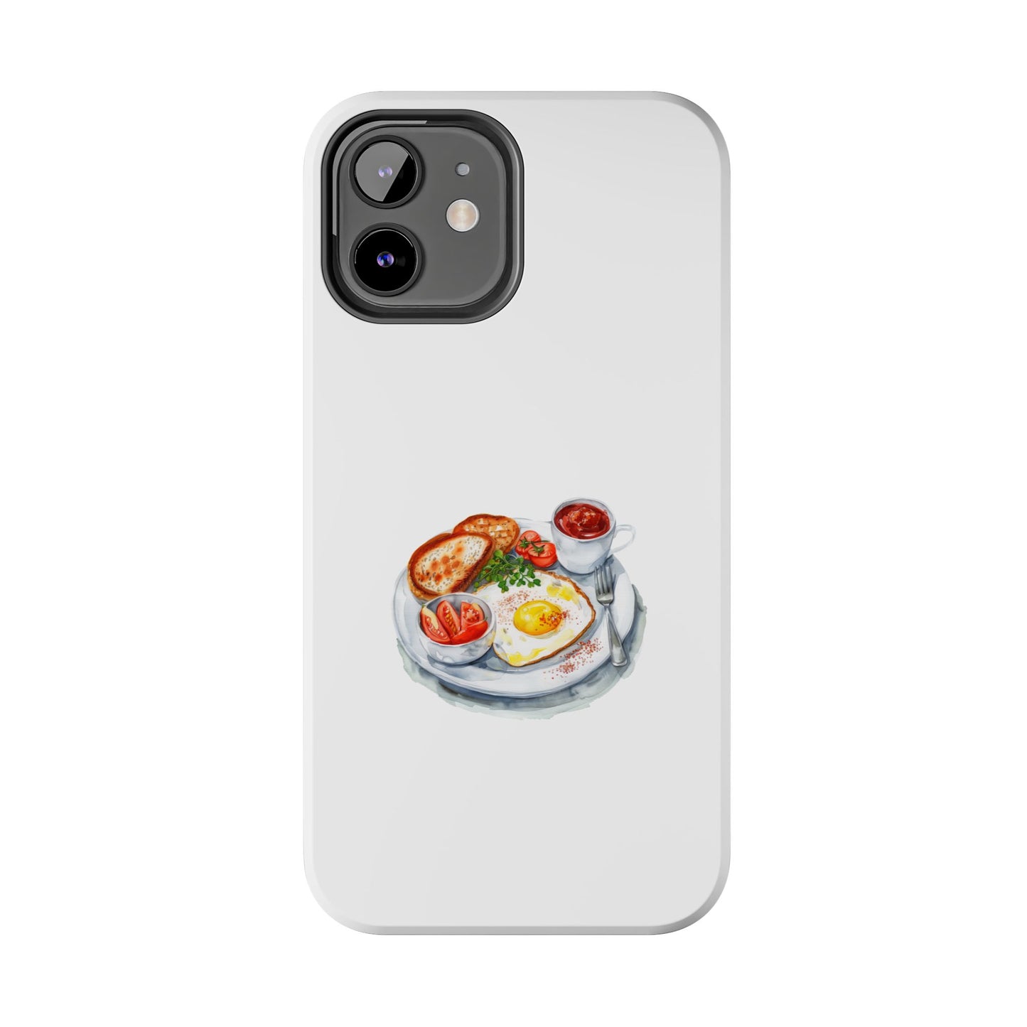 Breakfast Lovers Tough Phone Case - Cute Food Art, Durable Protection