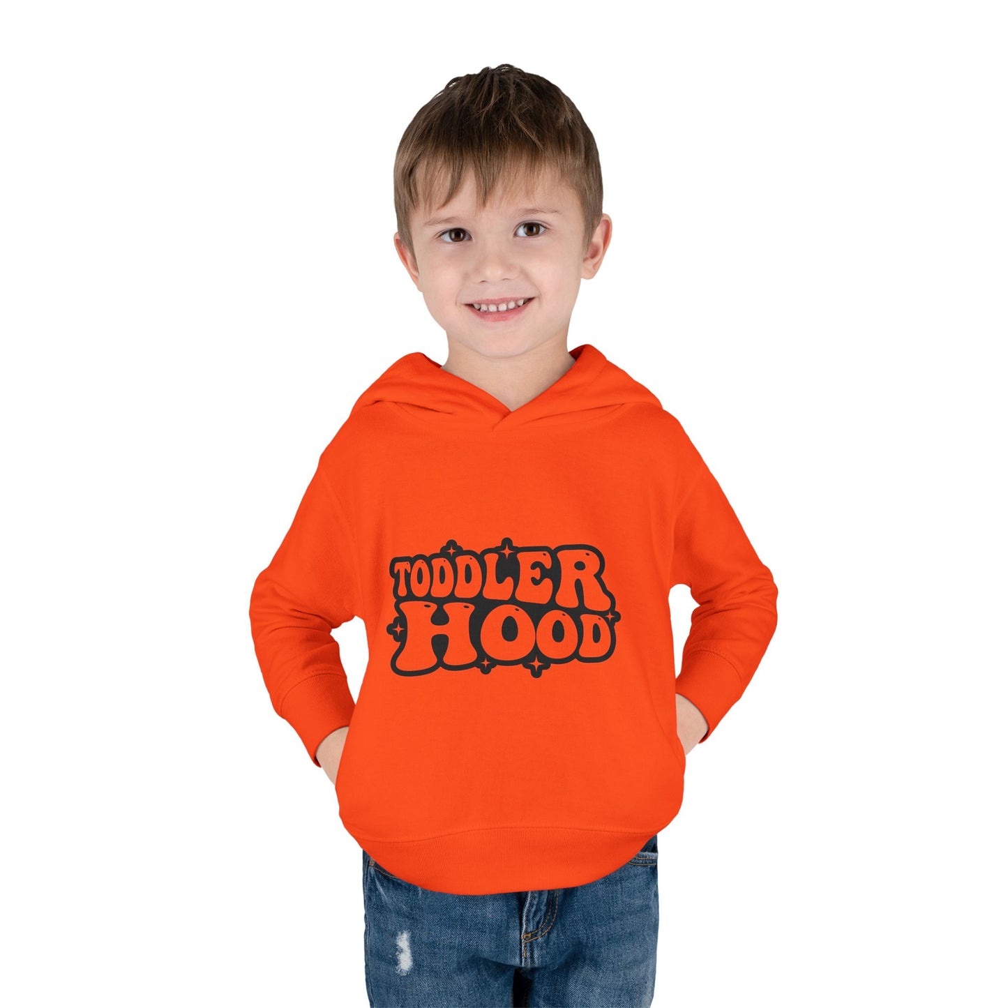 Toddler Fleece Hoodie - Playful 'Toddler Hood' Design for Cozy Comfort