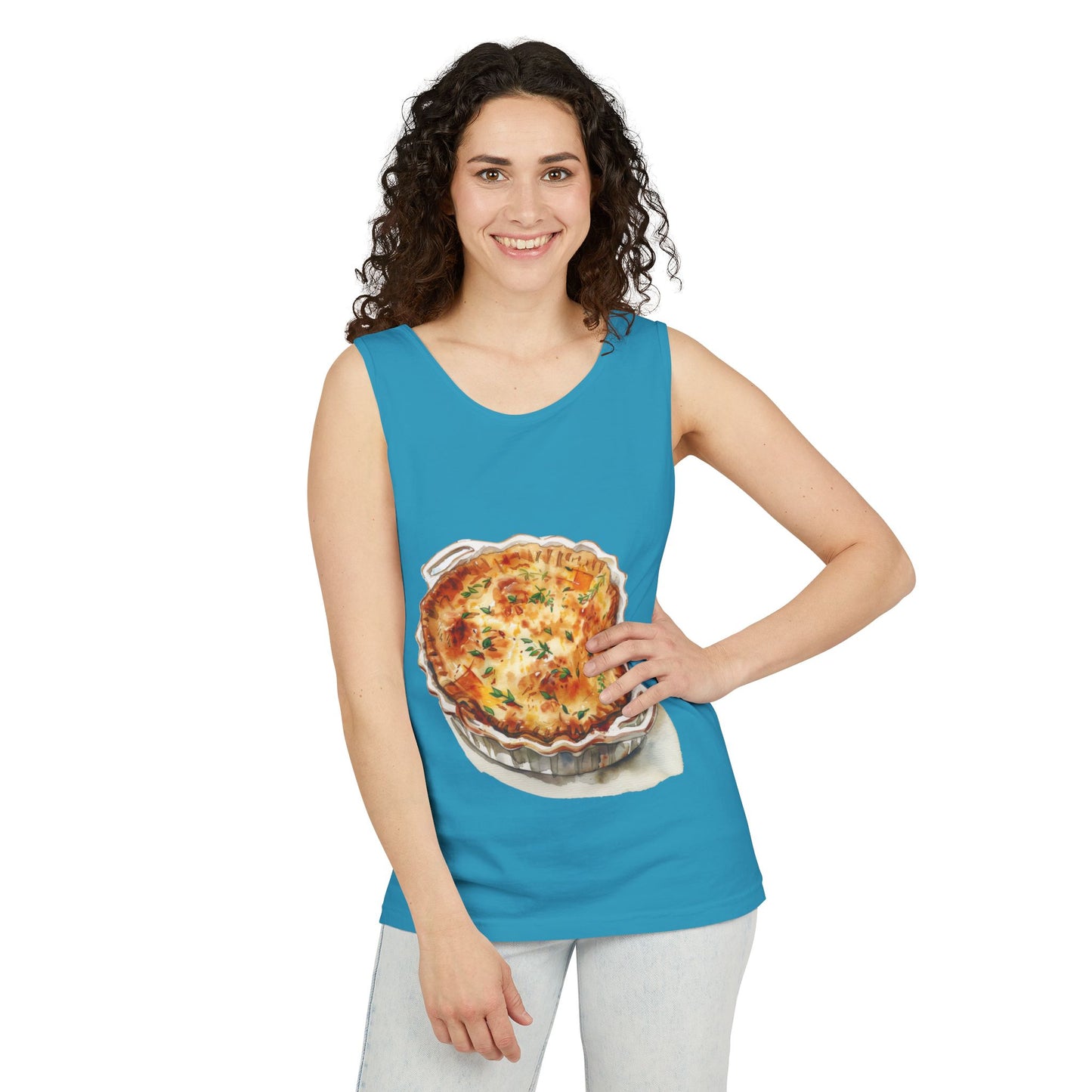 Unisex Garment-Dyed Tank Top - British Delicious Food