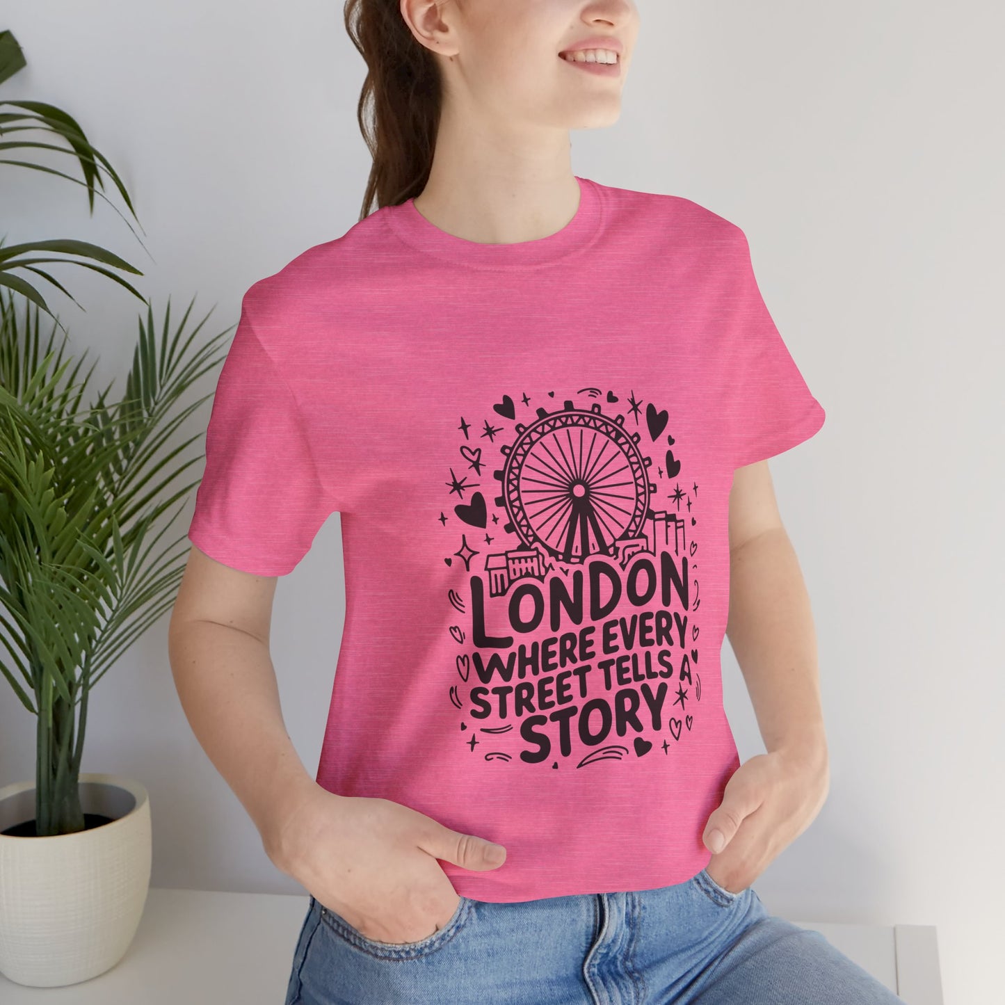 Unisex Jersey Short Sleeve Tee - London's Story Telling Street