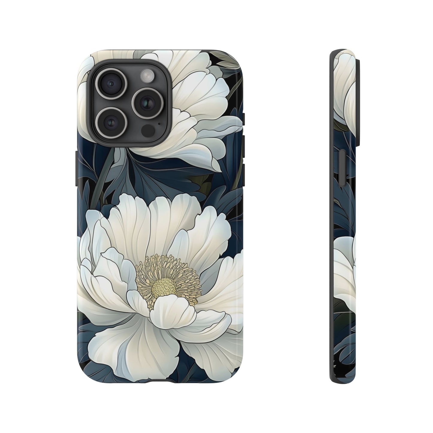 Elegant Floral Phone Case, Floral iPhone Cover, Flower Art Phone Case, Eco-Friendly Mobile Protection, Tough & Stylish Phone Case