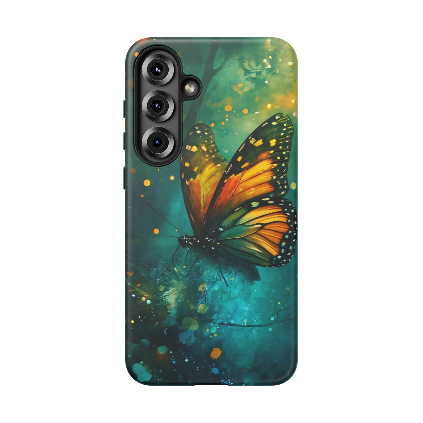 Colorful Butterfly Phone Case, Tough Cases for iPhone and Samsung, Cute Tech Accessories, Nature Lovers Gift, Vibrant Floral Design