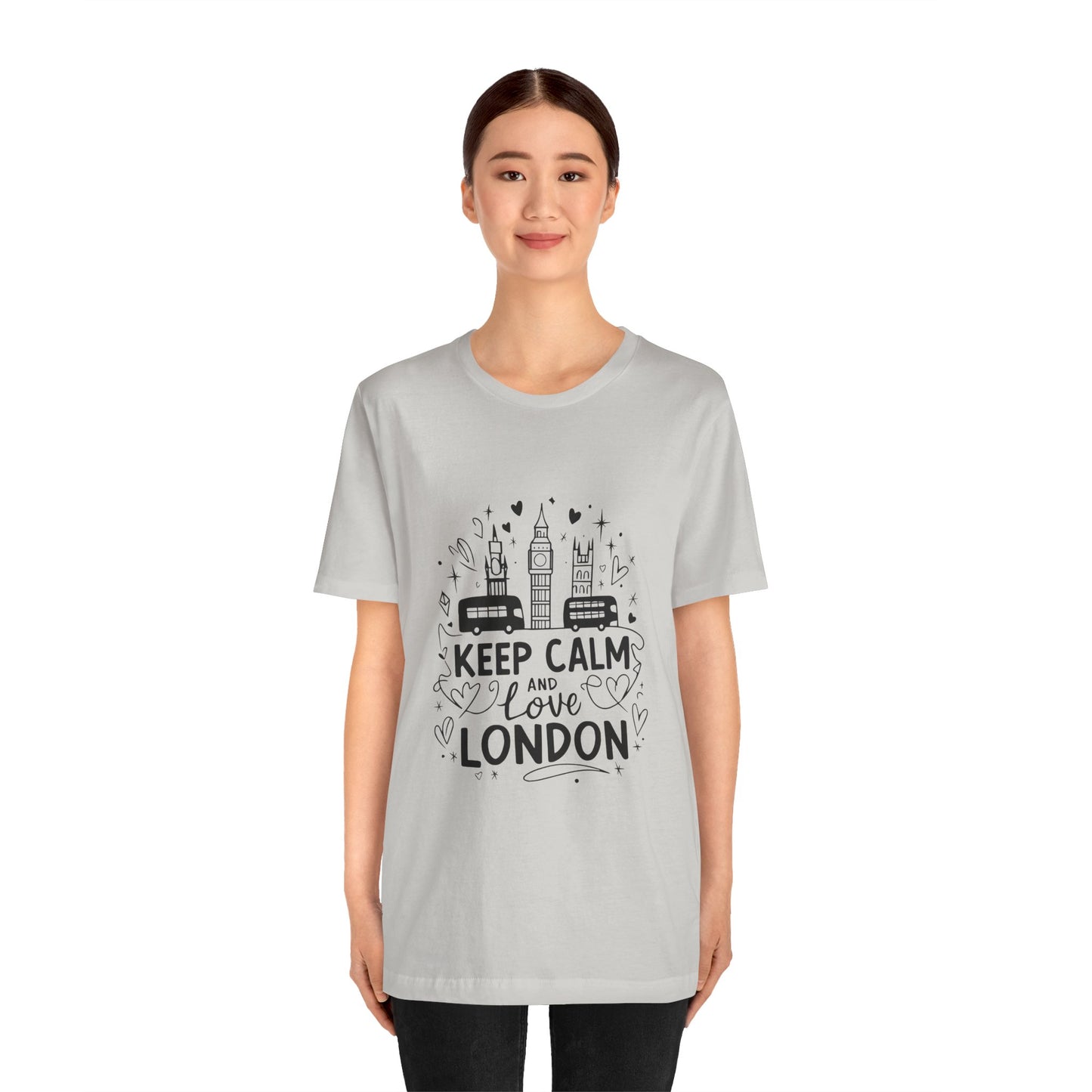Unisex Jersey Short Sleeve Tee - Keep Calm and love London