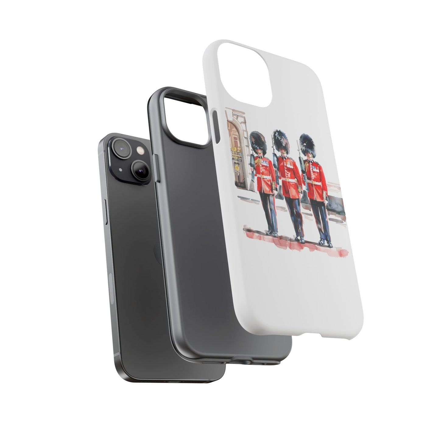 Phone Case with Royal Guard Design, Unique Cell Cover, London Souvenir, Tough Phone Case, Gift for Travelers, Stylish Street Photography