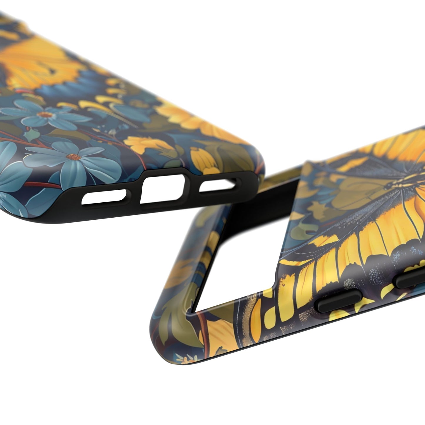 Colorful Butterfly Phone Case, Floral Design, Tough Cases, Protective Cover, Gifts for Nature Lovers, Birthday Present