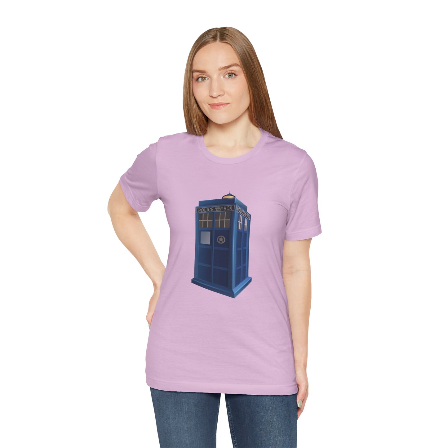 Unisex Jersey Short Sleeve Tee - British Police Public Call Box - Iconic TARDIS