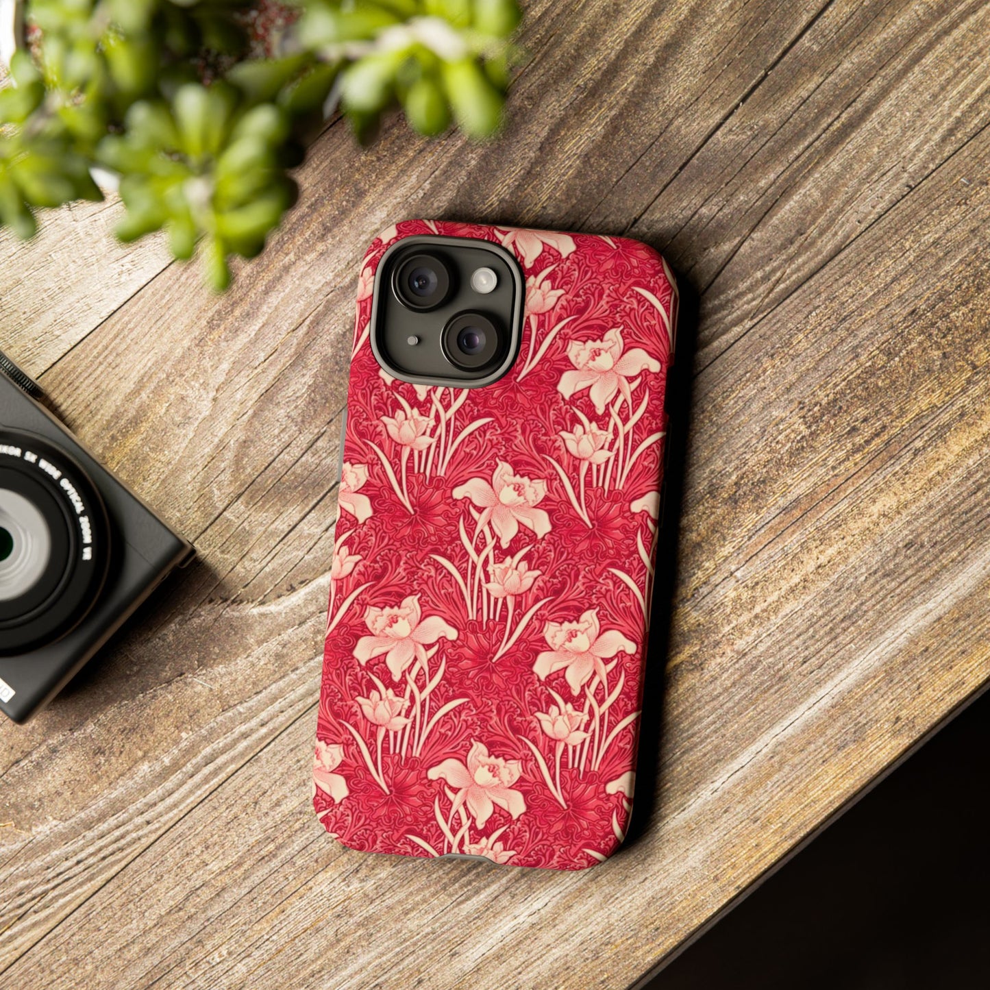 Floral Tough Phone Case - Durable, Stylish Accessory, Perfect Gift for Her, Floral Pattern, Customizable, Ideal for Daily Use