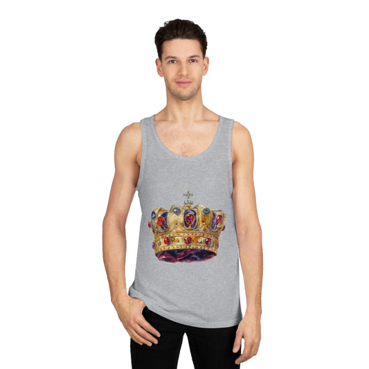 Unisex Softstyle™ Tank Top - British Royal Crown - Symbol of Regal Elegance