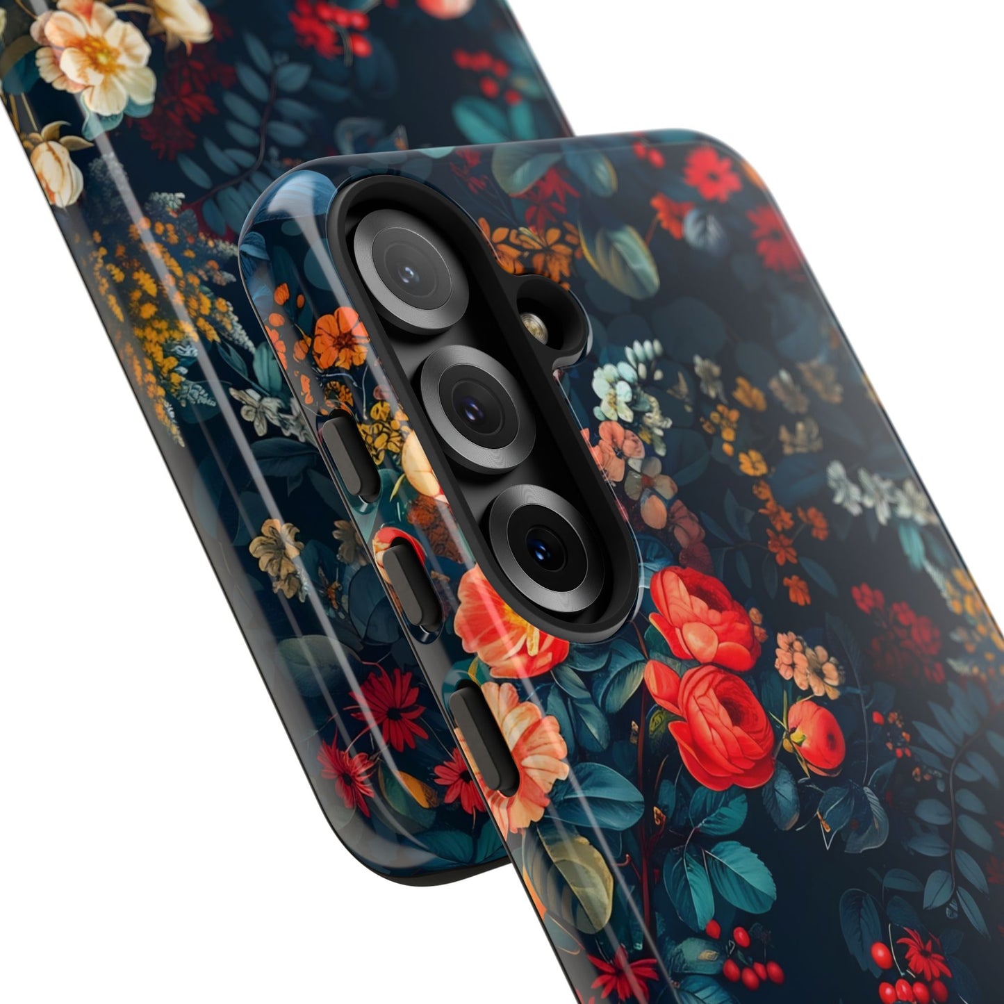 Floral Phone Case - Tough Cases, iPhone Protection, Elegant Floral Design, Gift for Her, Stylish Tech Accessory